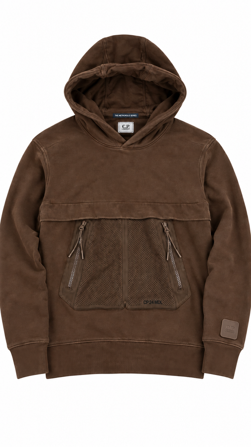 Sweat-shirt Hoodie C.P Company The Metropolis Series - Marron - Taille S