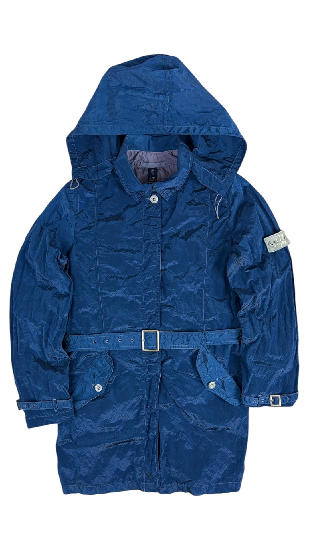 Trench Coat C.P Company bleu taille 14 ans - Vue de face
