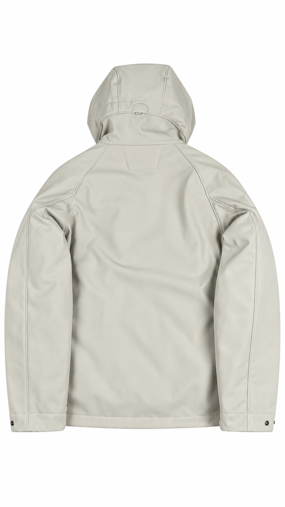 Veste à Capuche C.P Company Shell-R Lens Silver Birch blanc cassé, détail étiquettes et finitions — vue 4
