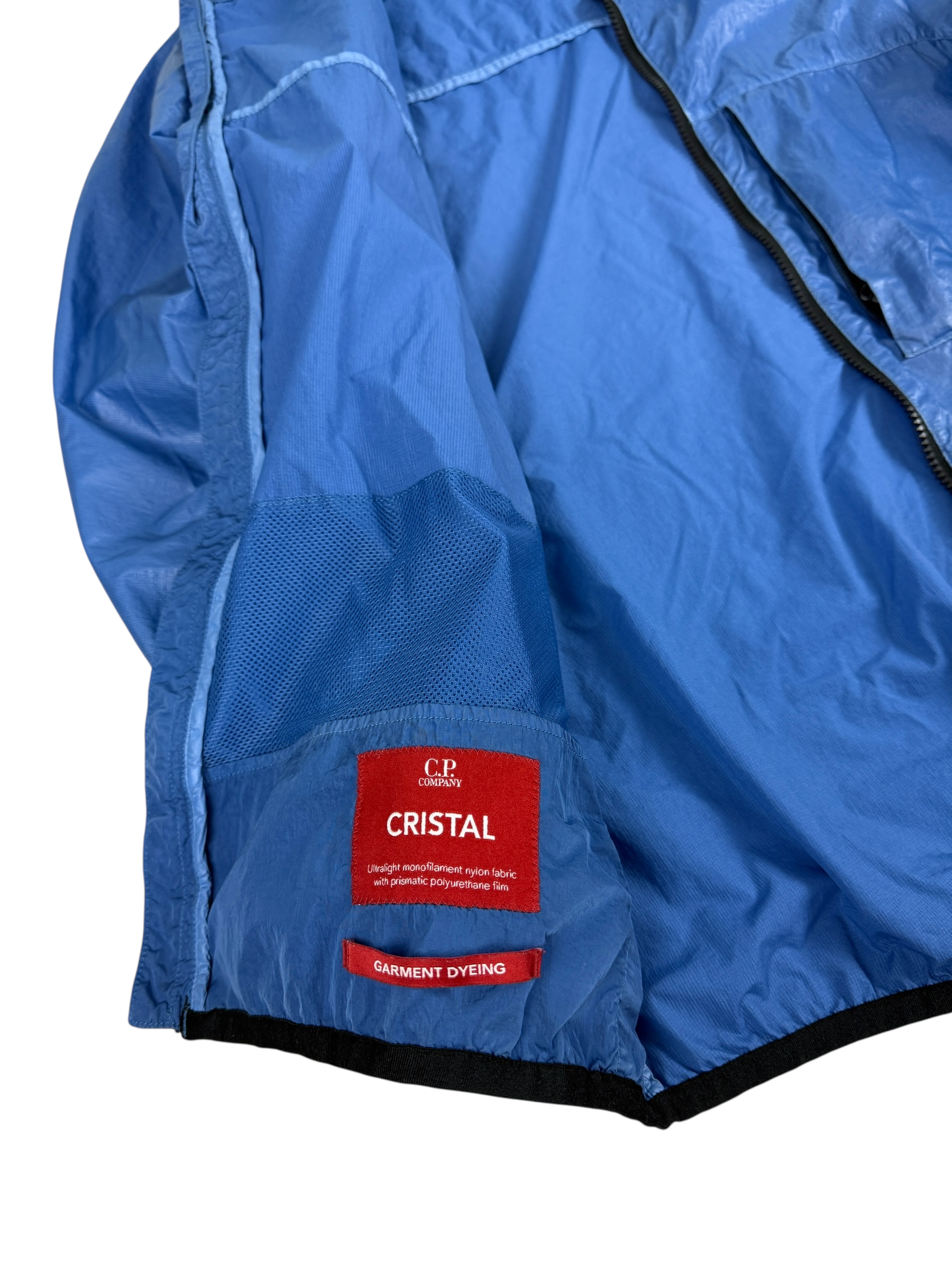 Veste C.P Company bleu taille L - Logo et étiquette