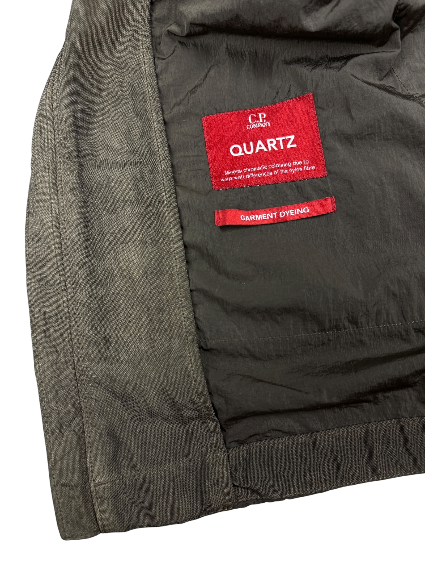 Veste C.P Company kaki taille XXL - Logo et étiquette