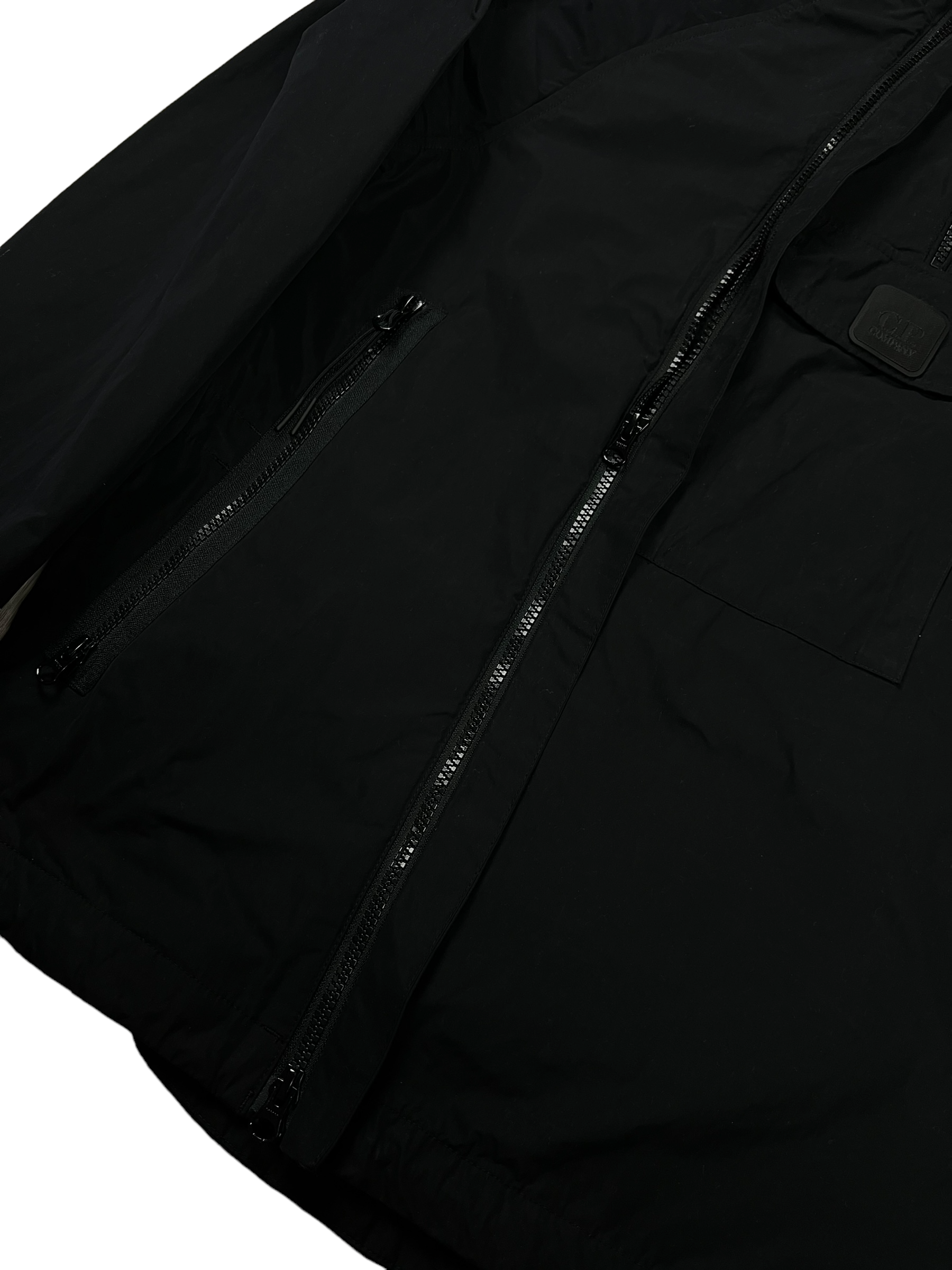 Veste C.P Company noir taille L - Logo et étiquette