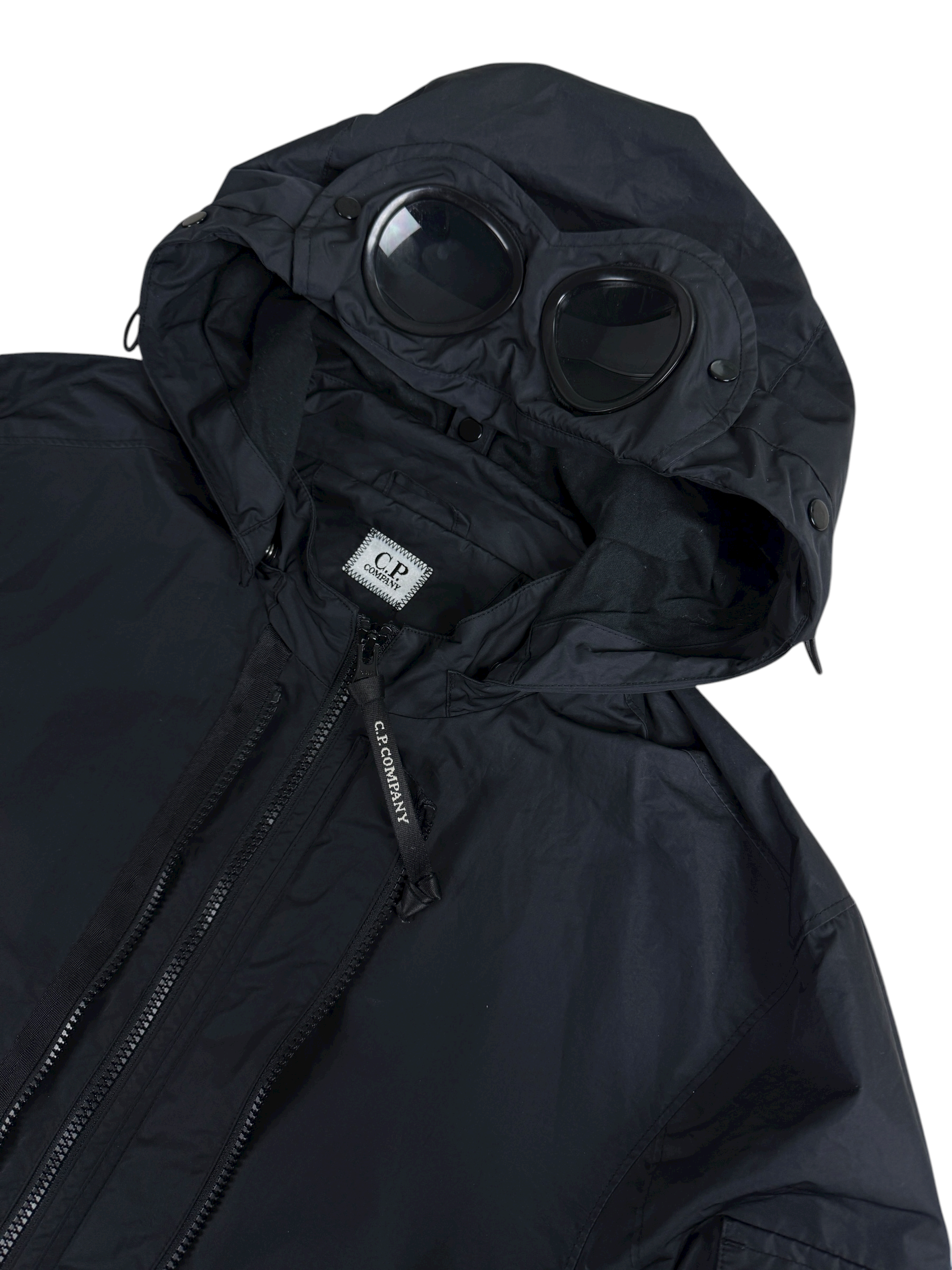 Veste C.P Company noir taille M - Logo et étiquette
