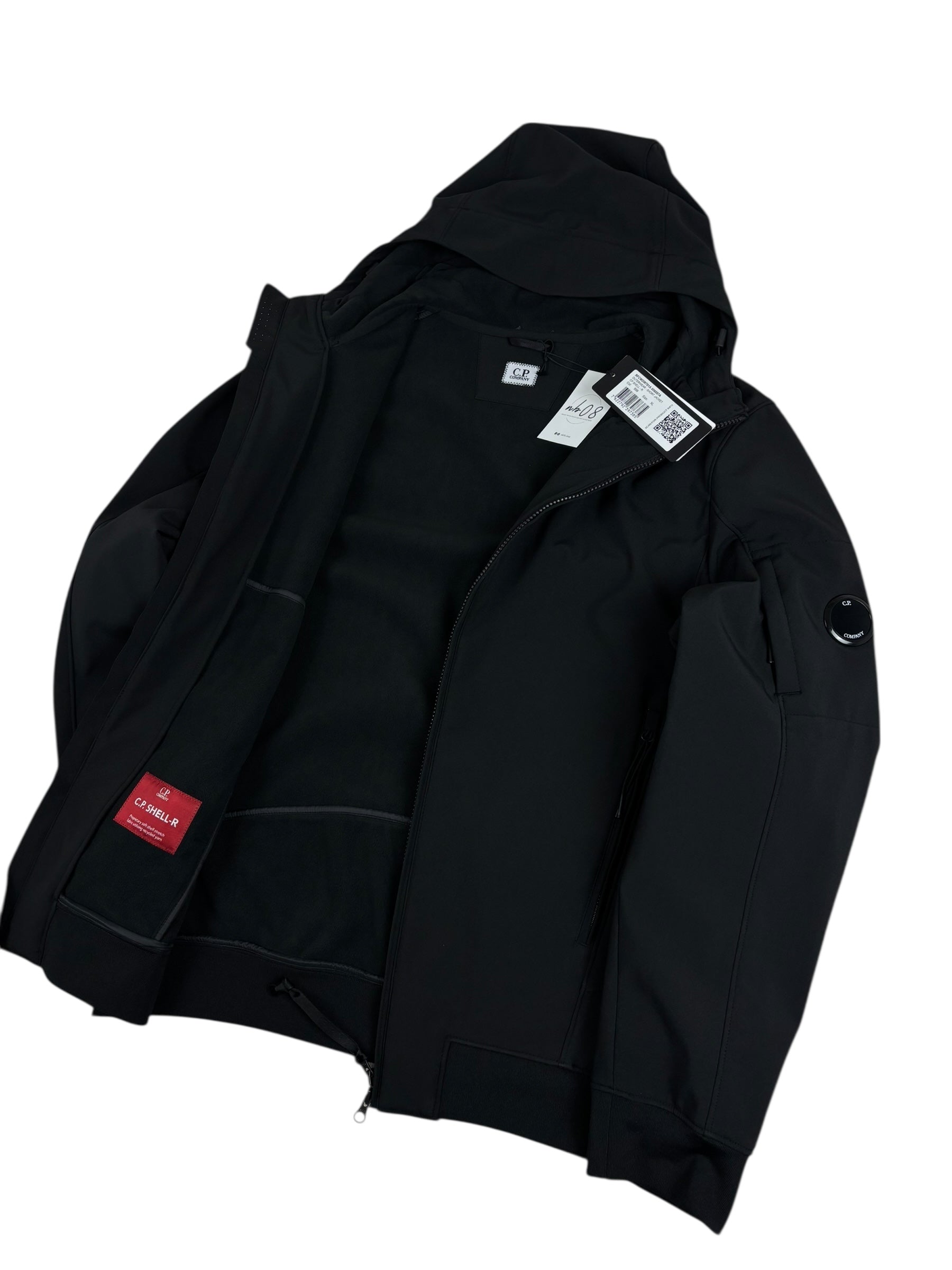 Veste C.P Company noir taille XL - Logo et étiquette
