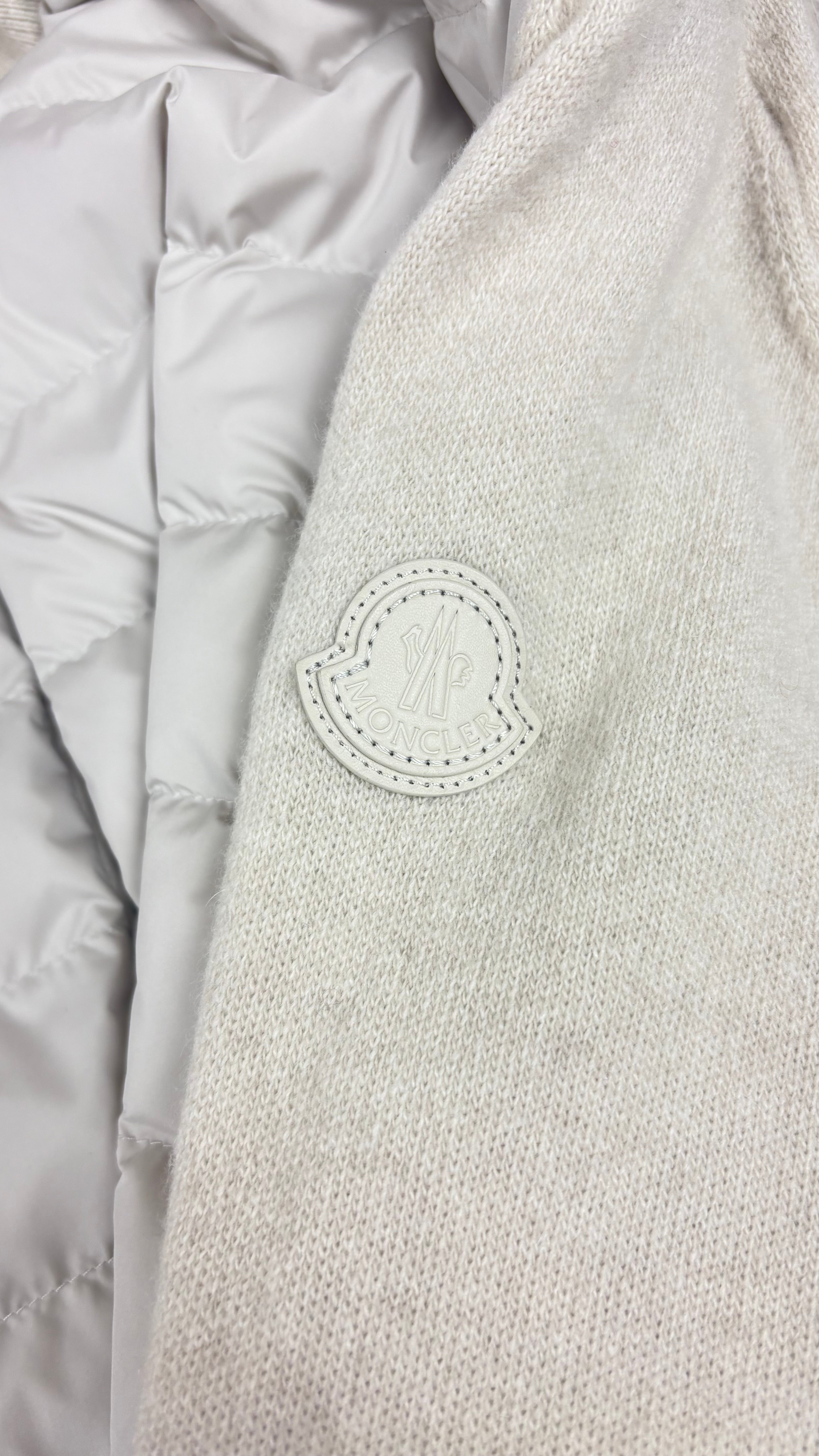 Cardigan Hybride Moncler crème taille L - vue 2/5