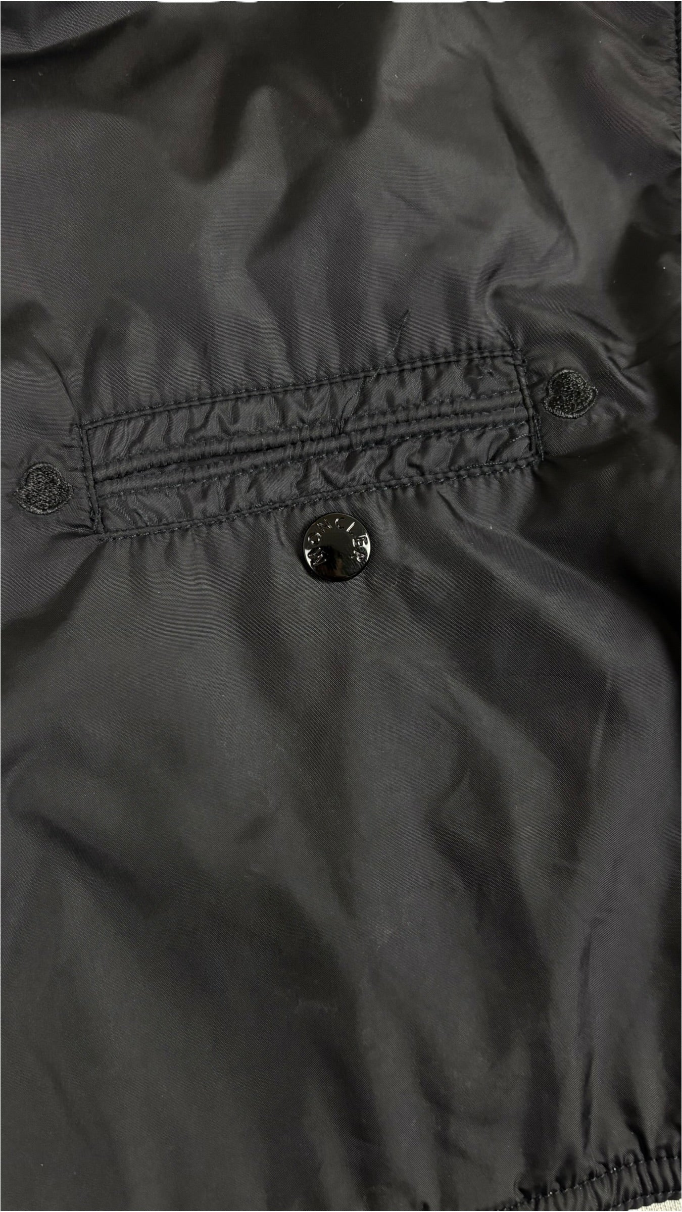 Cardigan Moncler noir gris taille L - vue 3/5