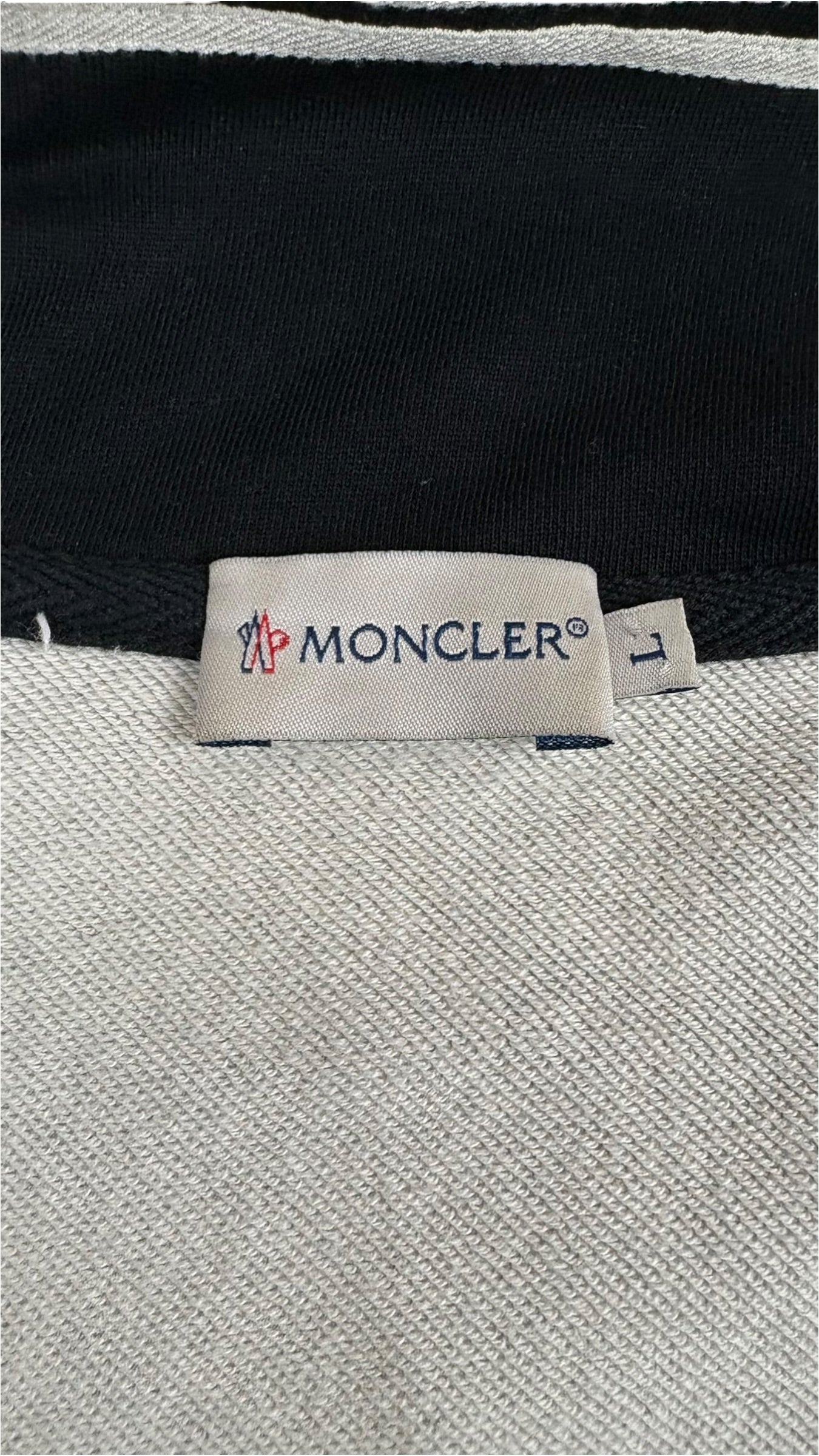 Cardigan Moncler noir gris taille L - vue 4/5
