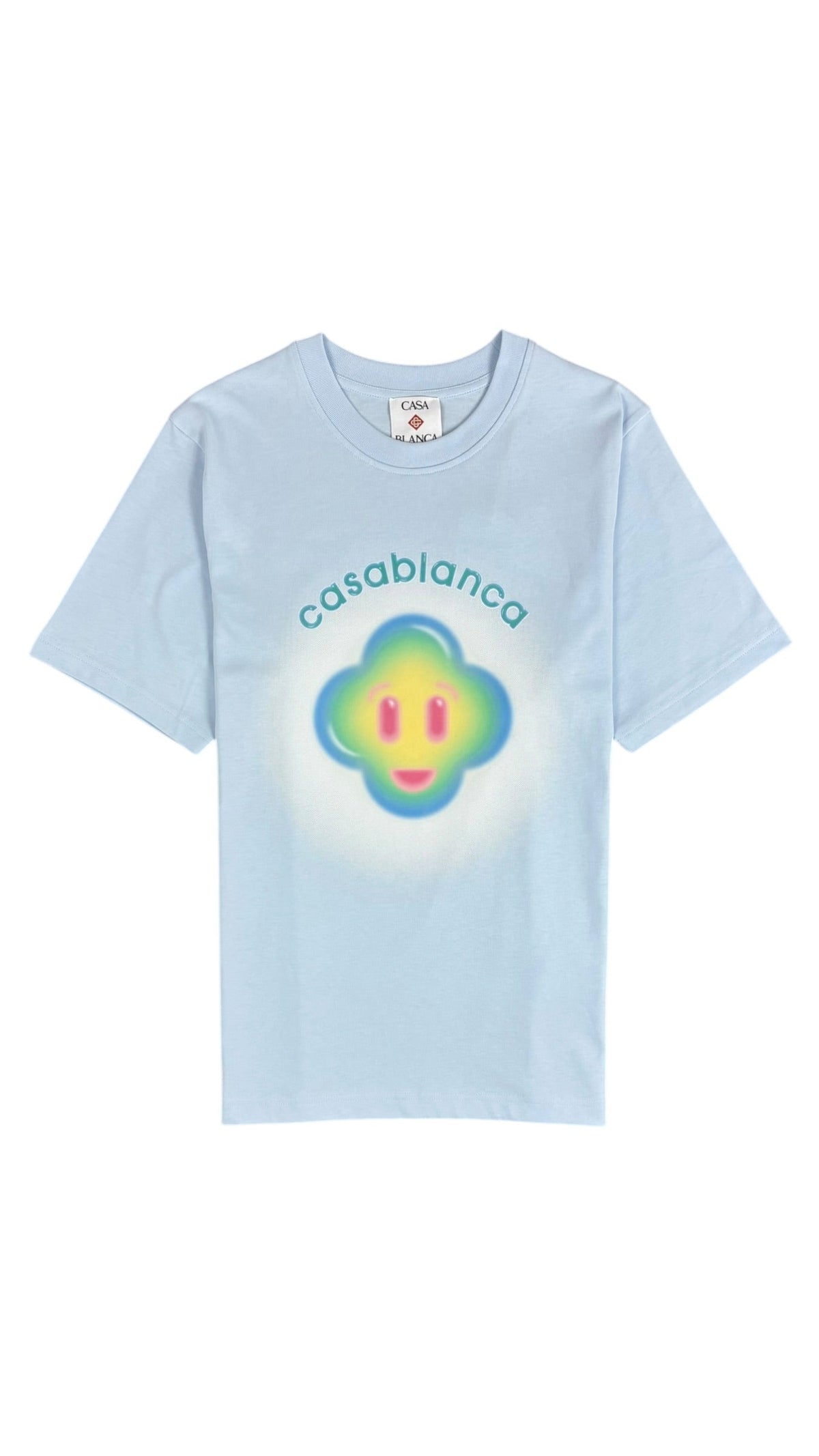 Tee-shirt Casablanca Airbrush Smiley bleu taille S - vue 1