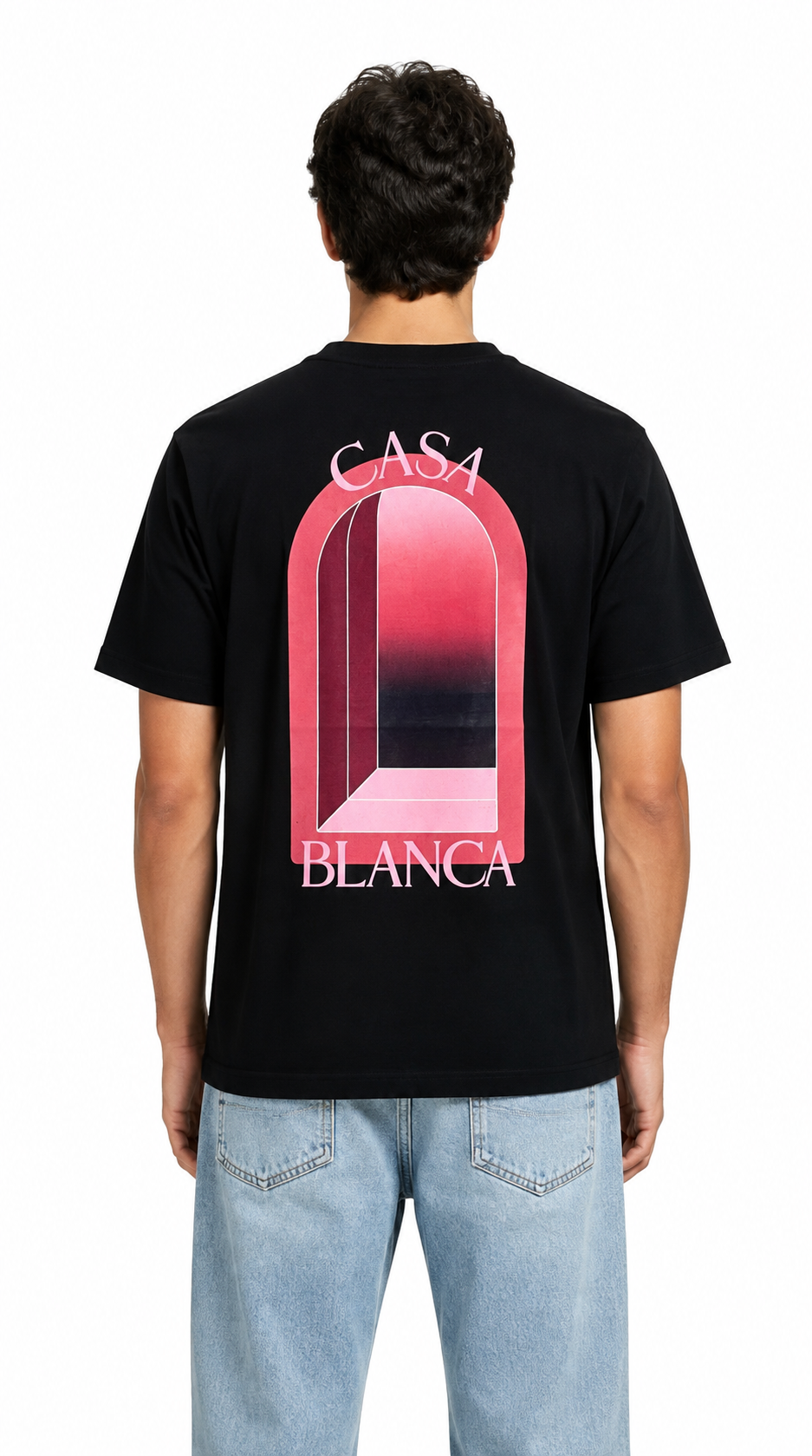 T-shirt Pink Arche Casablanca neuf, coupe décontractée en coton — vue 3