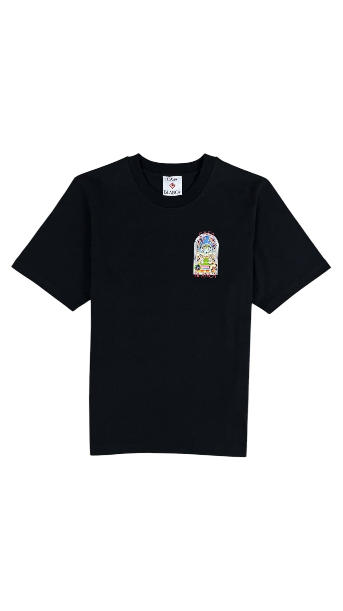 Tee-shirt Casablanca Tennis Landscape noir, neuf — vue 1