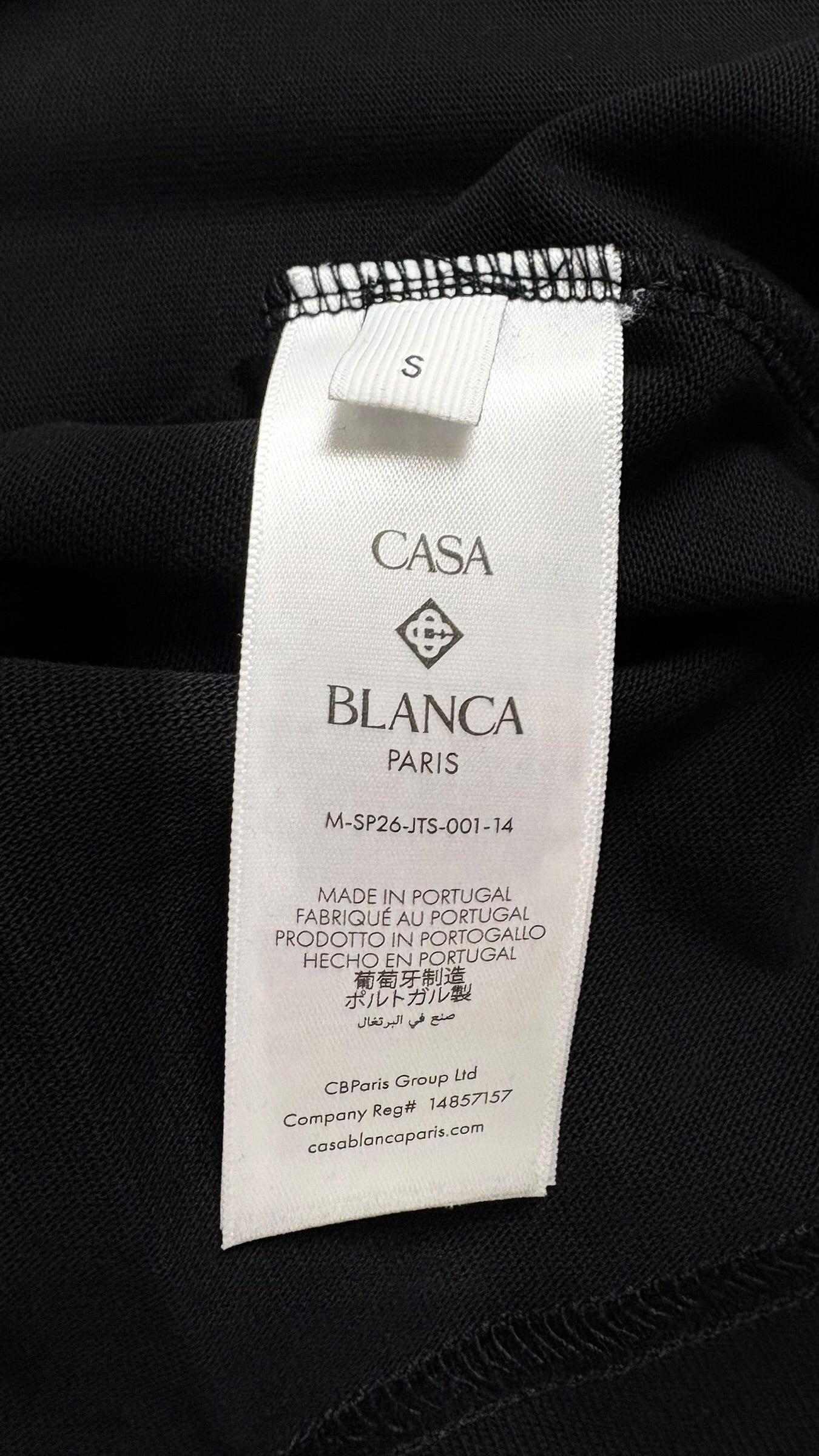 Tee-shirt Casablanca L'arche noir taille S - vue 4