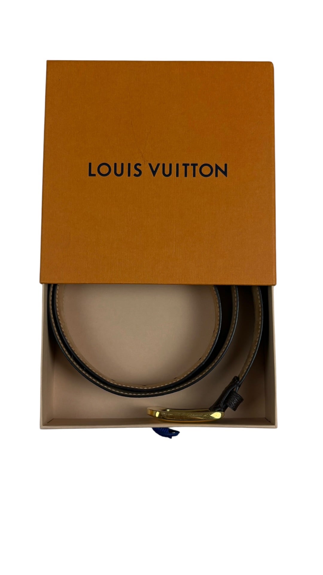 Ceinture Louis Vuitton Toile Monogram marron 100 cm authentique - vue dos | Authentique NB08