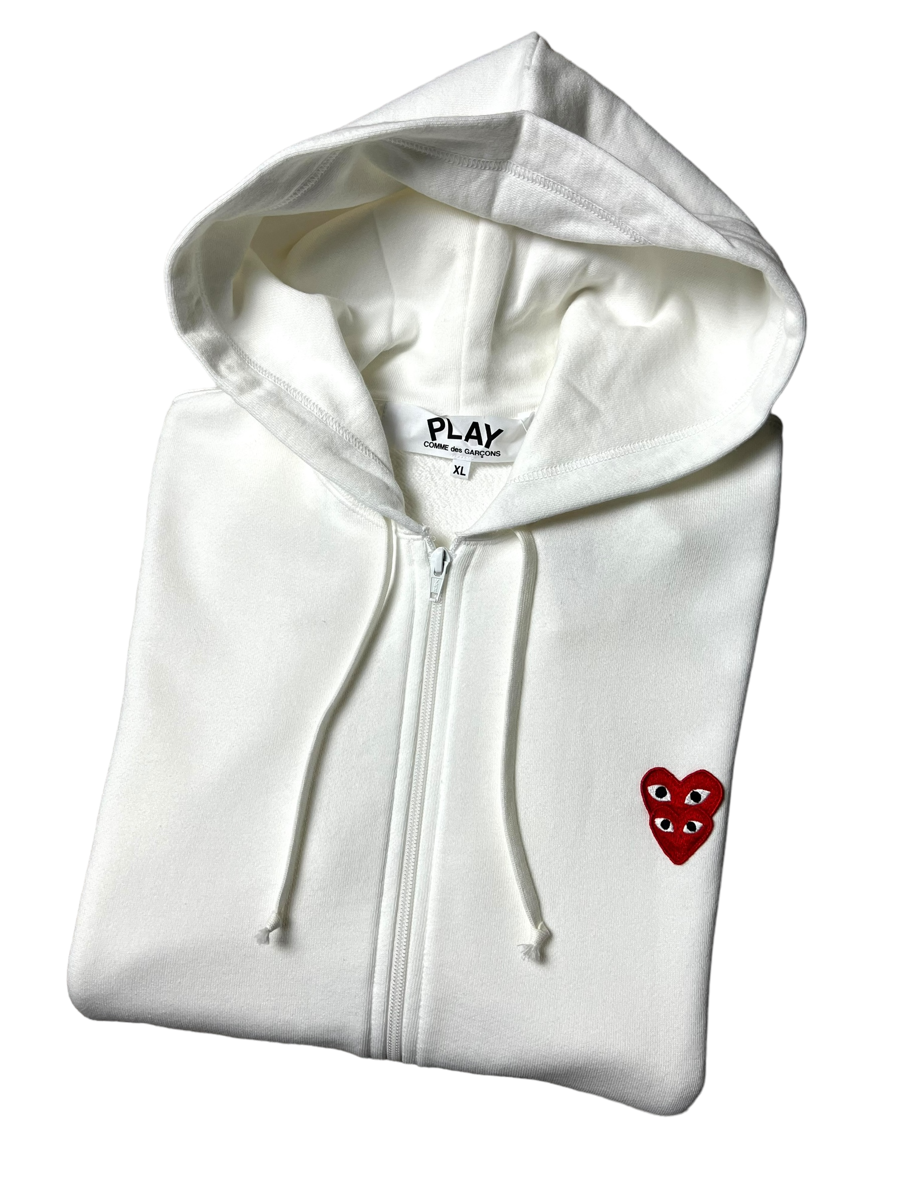 Gilet Comme Des Garçons Play blanc taille XL - Vue de dos