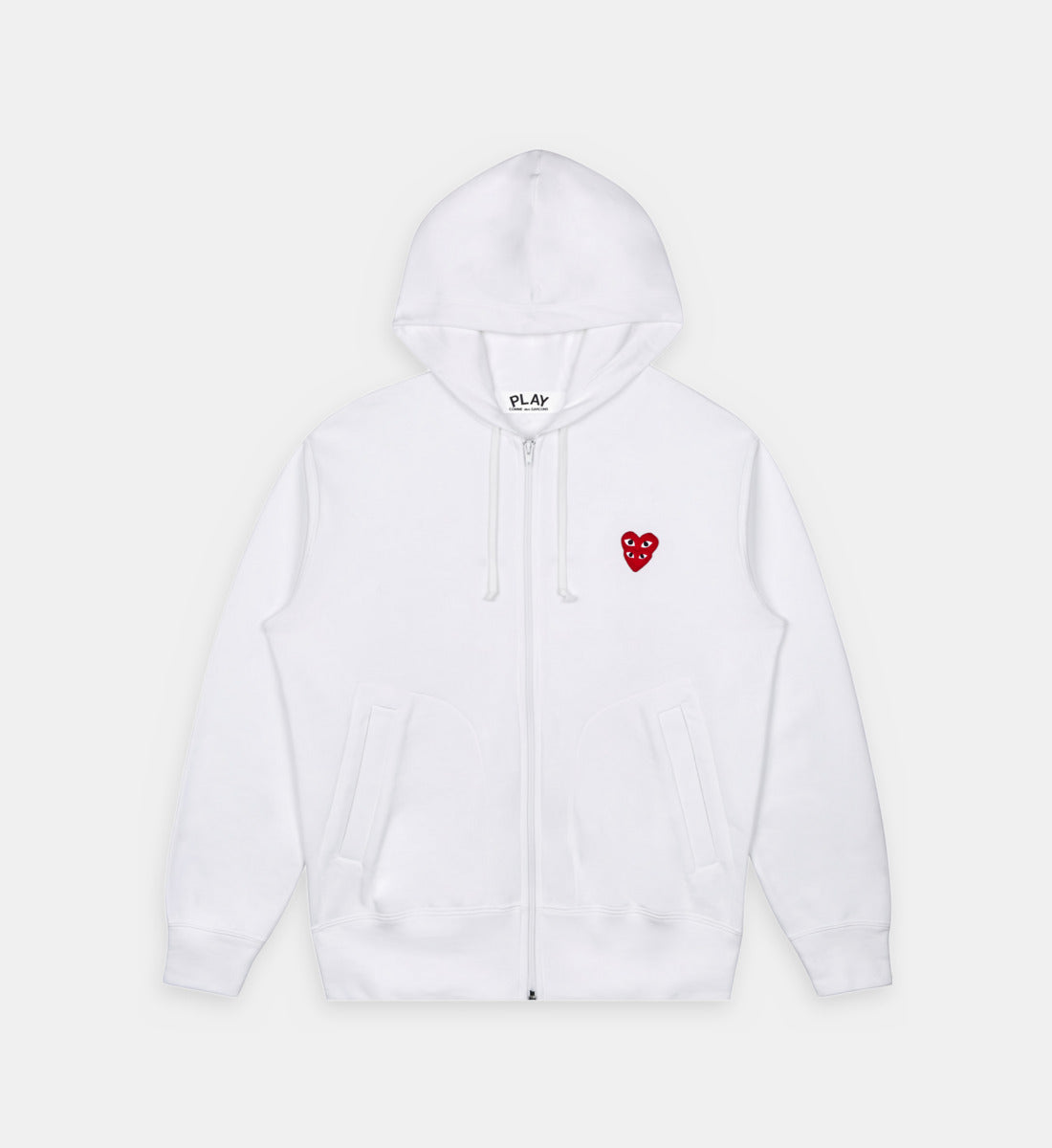 Gilet Comme Des Garçons Play blanc taille XL - Vue de face