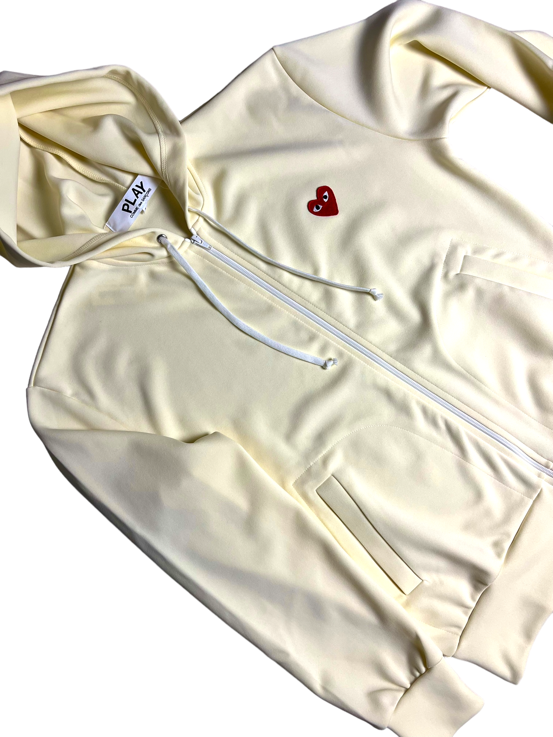 Gilet Comme Des Garçons Play jaune taille XL - Détail