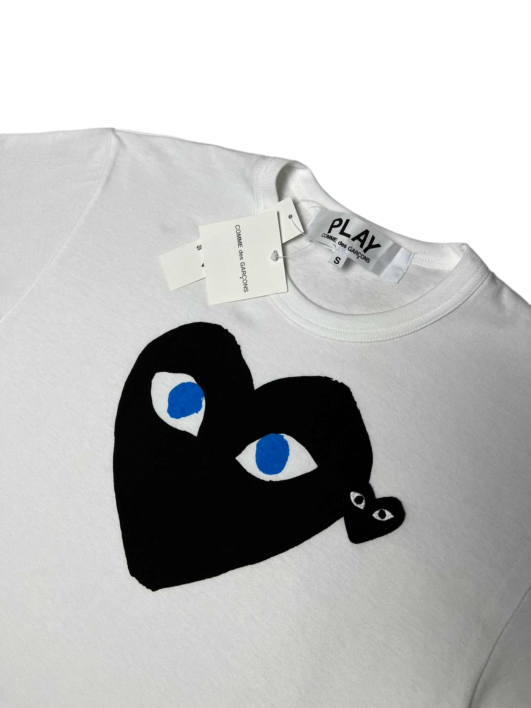 Veste Comme Des Garçons Play blanc taille S - Vue de dos