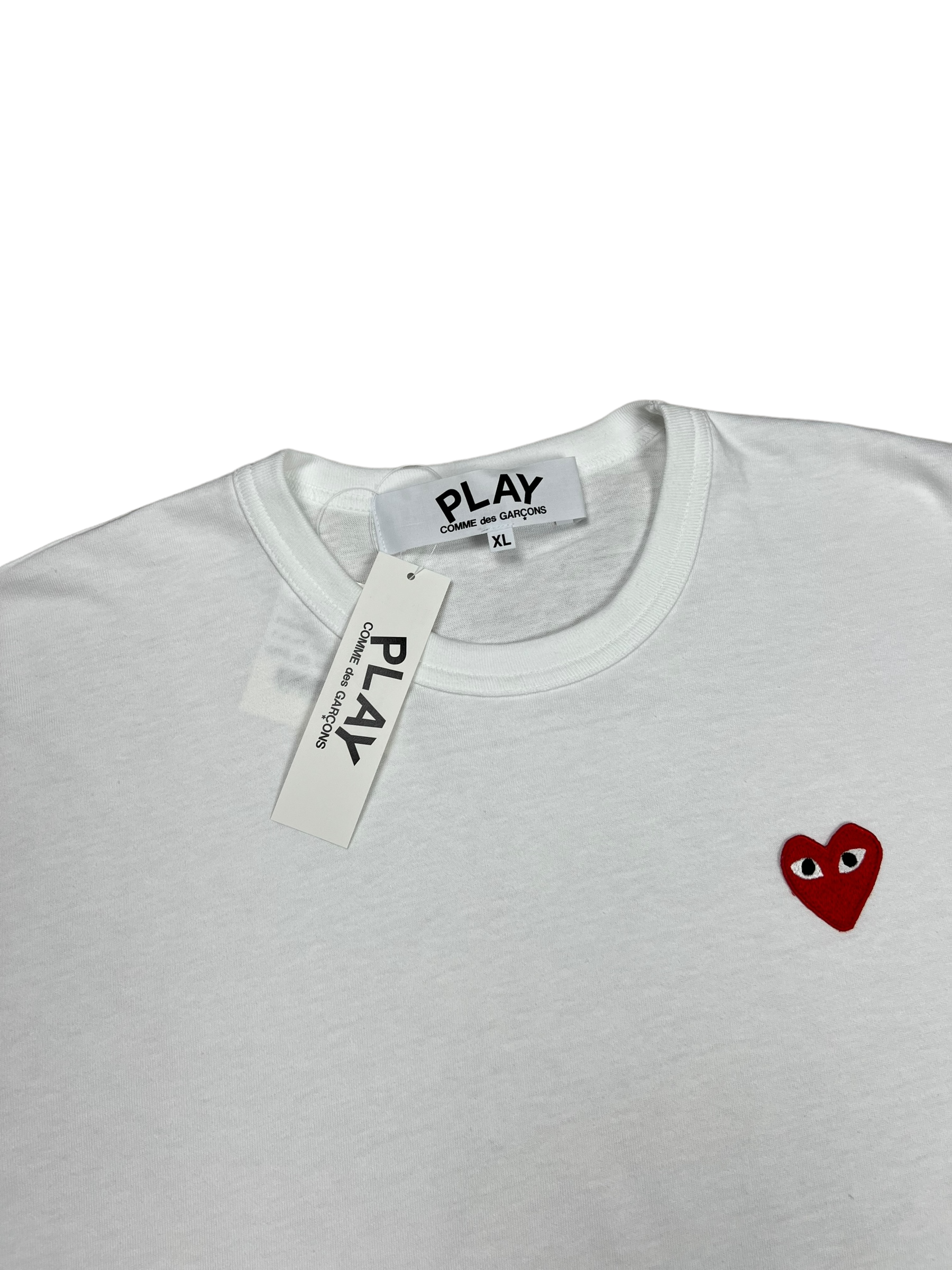 Veste Comme Des Garçons Play blanc taille XL - Détail