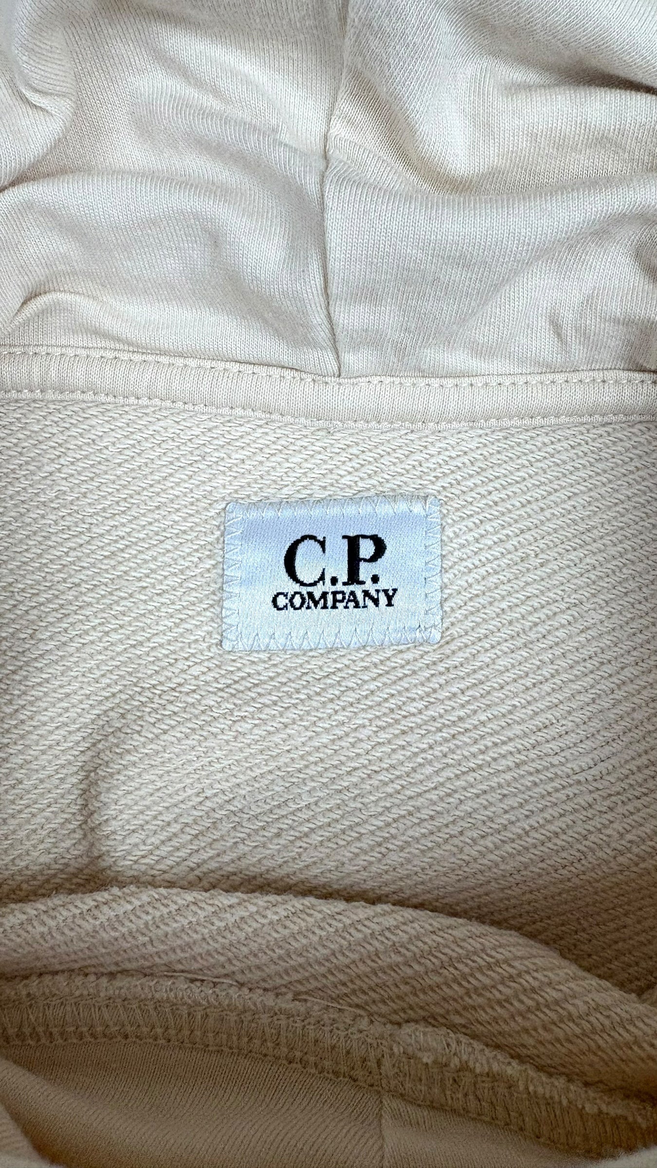 Hoodie Sweat-shirt C.P Company Goggle beige taille S - vue 3/4