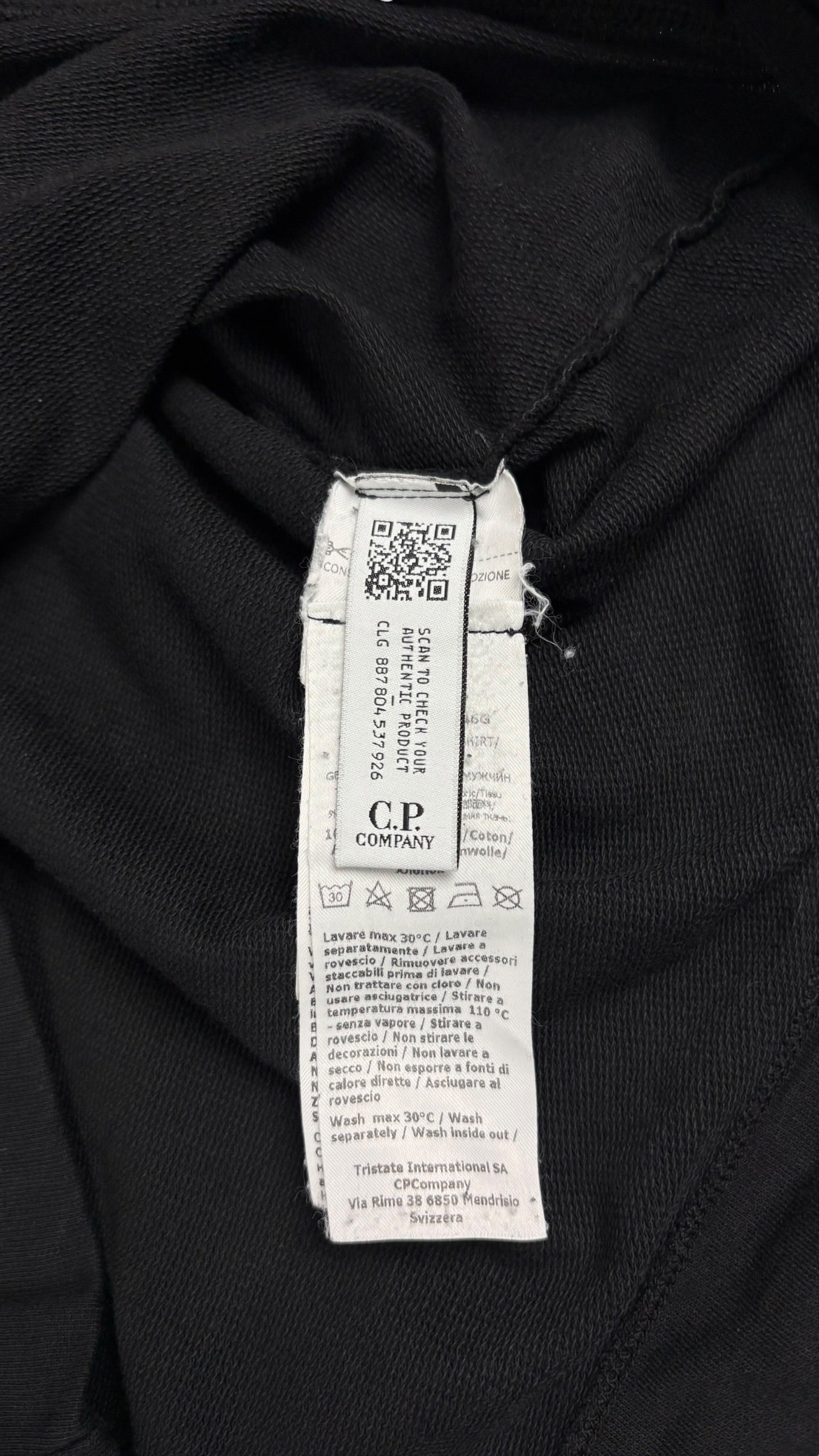 Hoodie Sweat-shirt C.P Company noir taille S - vue 4/4