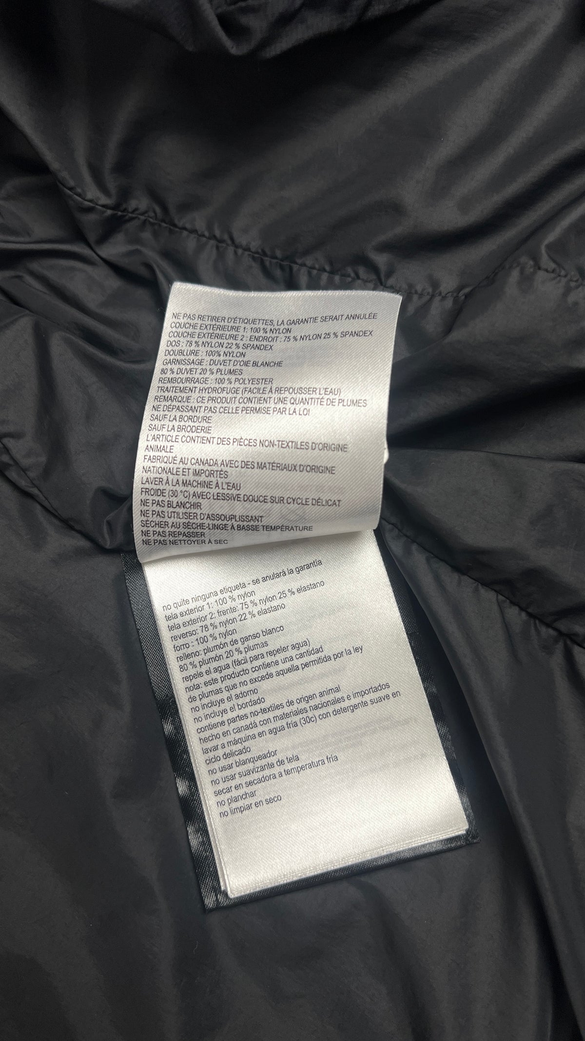 Doudoune Canada Goose Dunham noir, taille L – photo complémentaire 4 – NB08 Shop