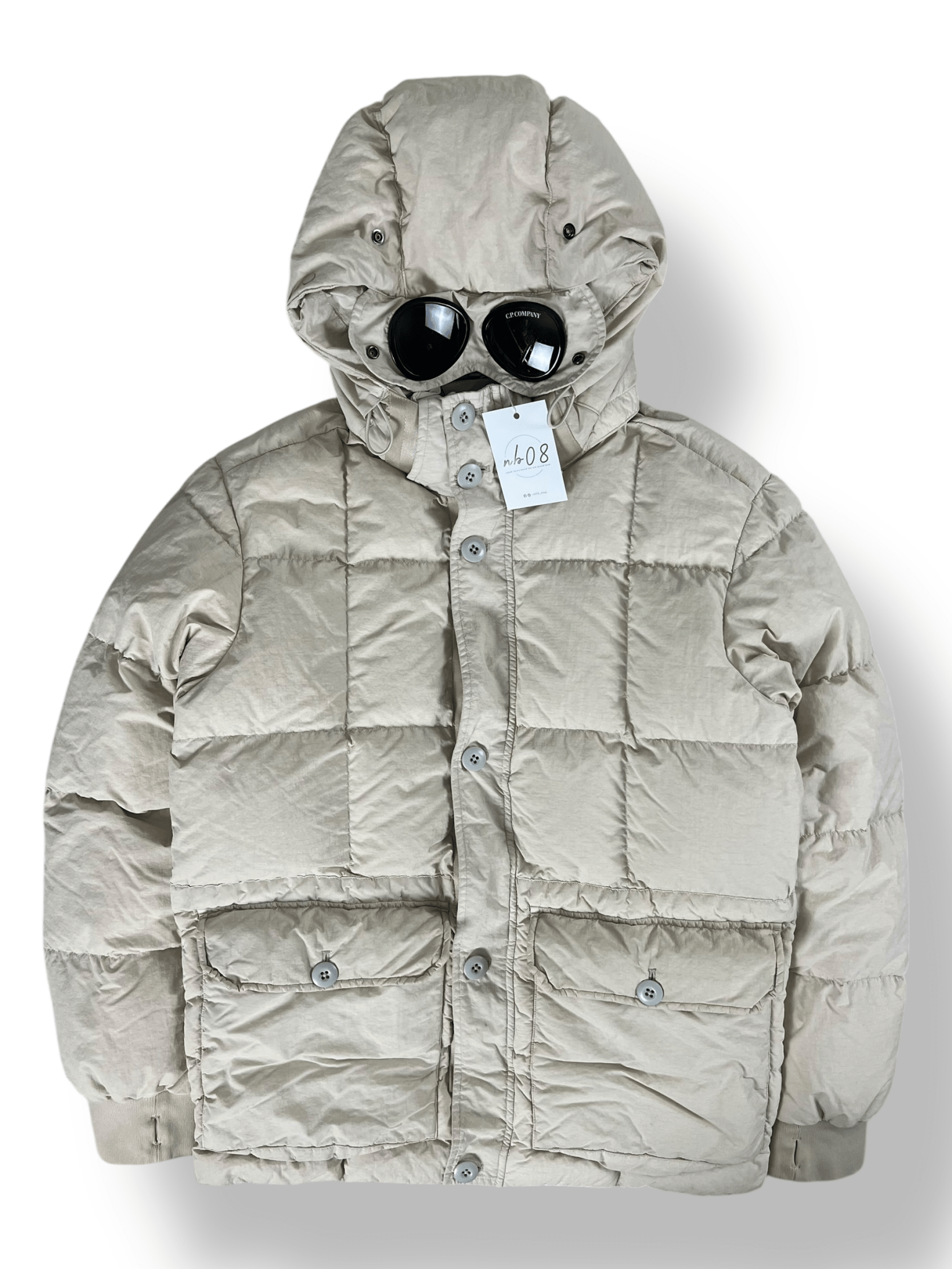 DOUDOUNE C.P COMPANY FLATT NYLON GARMENT DYEING DOWN JACKET - NB08 SHOP