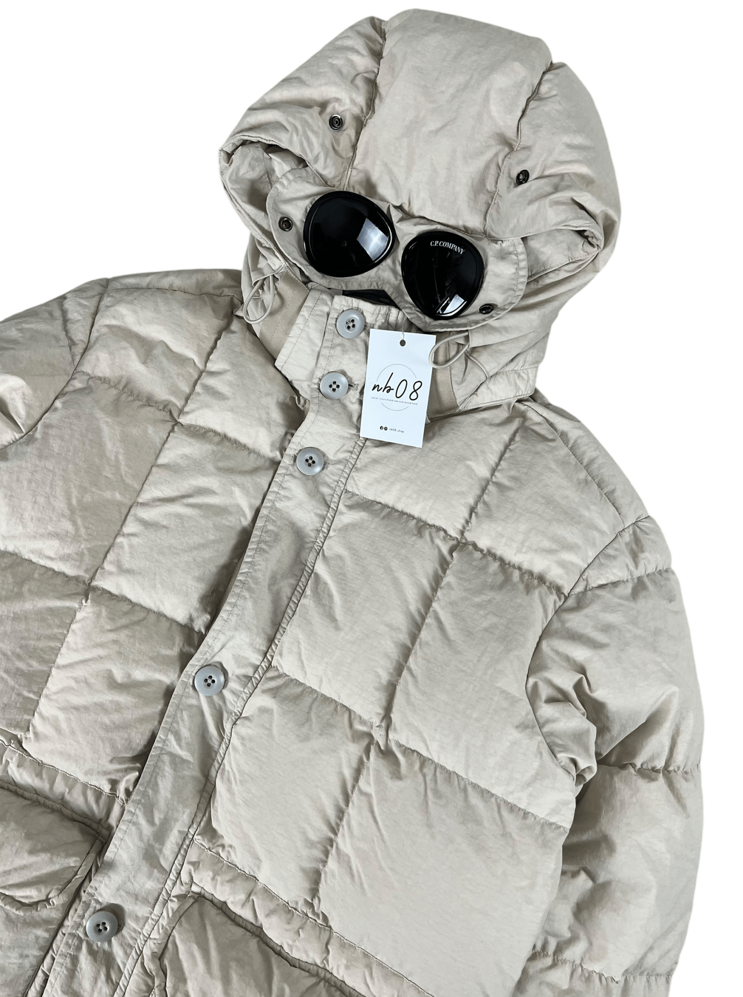 DOUDOUNE C.P COMPANY FLATT NYLON GARMENT DYEING DOWN JACKET - NB08 SHOP
