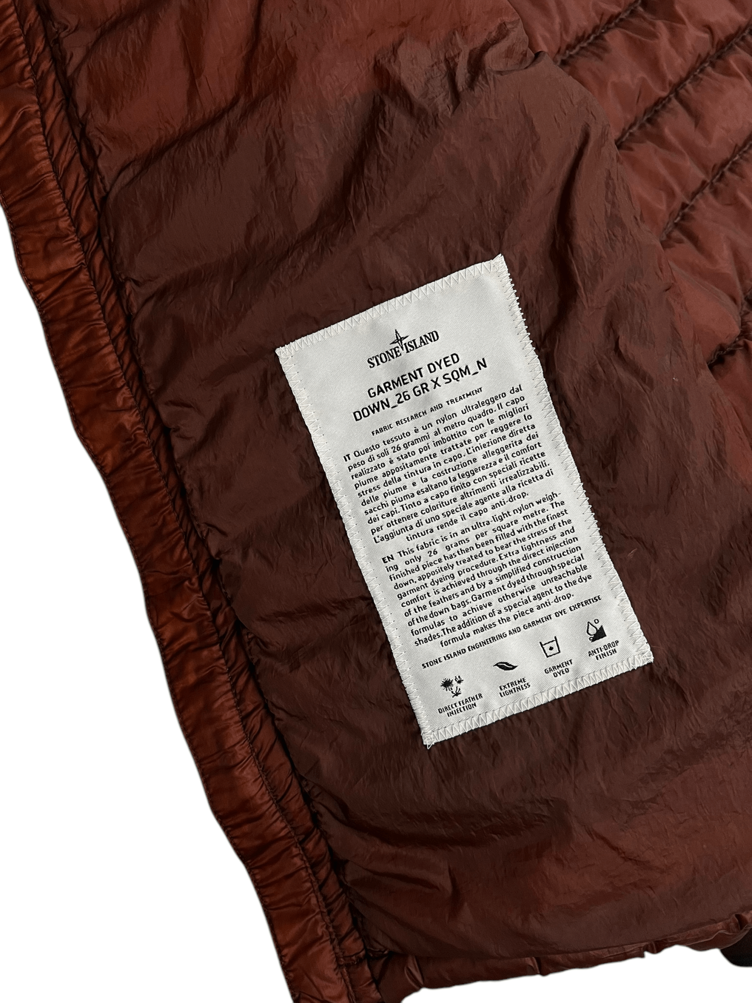 DOUDOUNE STONE ISLAND GARMENT DYED - NB08 SHOP