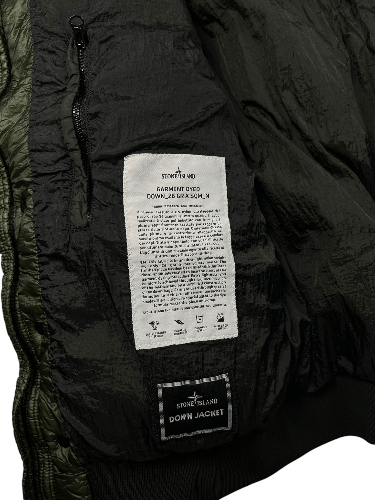 DOUDOUNE STONE ISLAND GARMENT DYED - NB08 SHOP