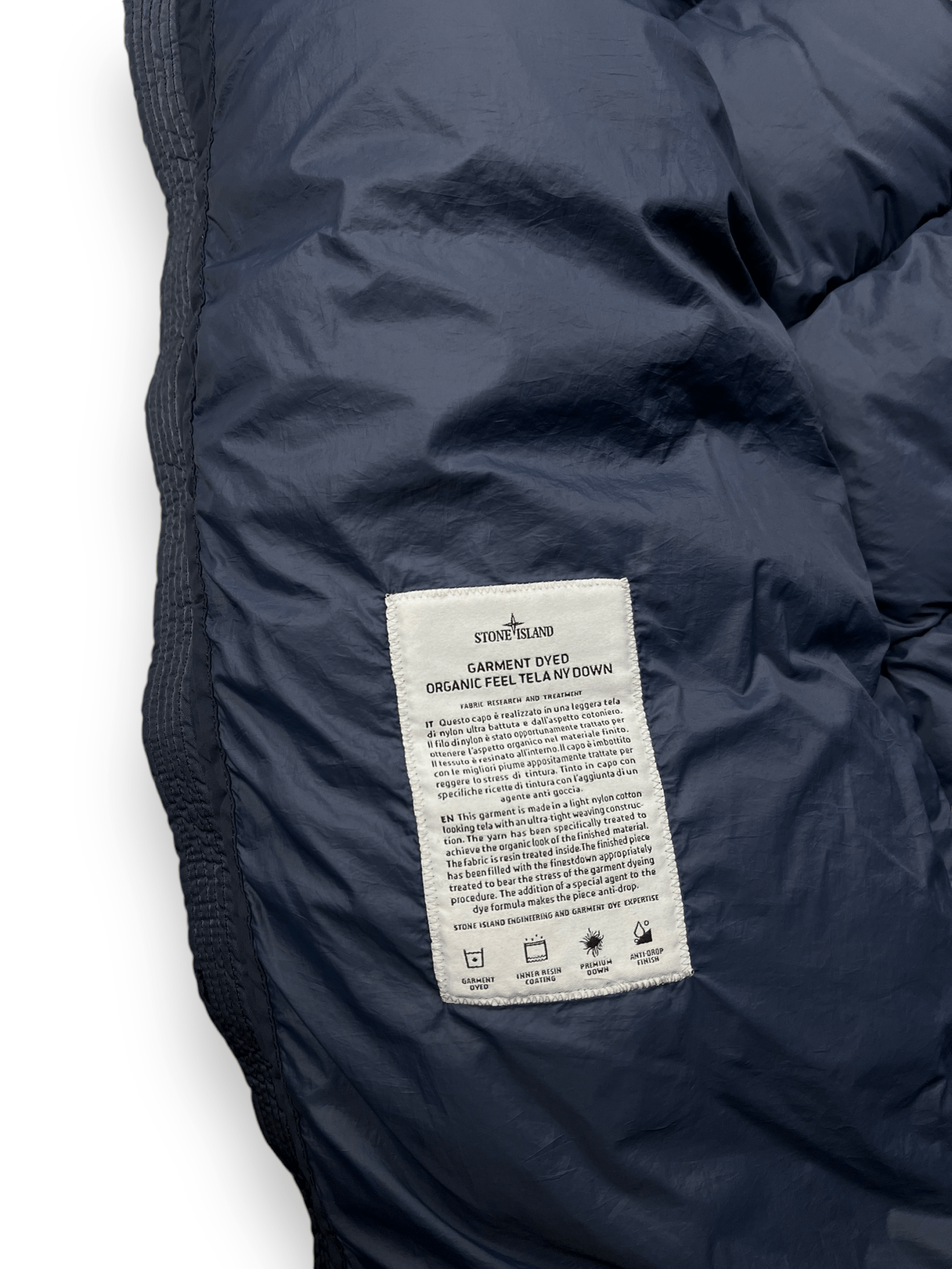DOUDOUNE STONE ISLAND GARMENT DYED ORGANIC FEEL TELA NY DOWN - NB08 SHOP