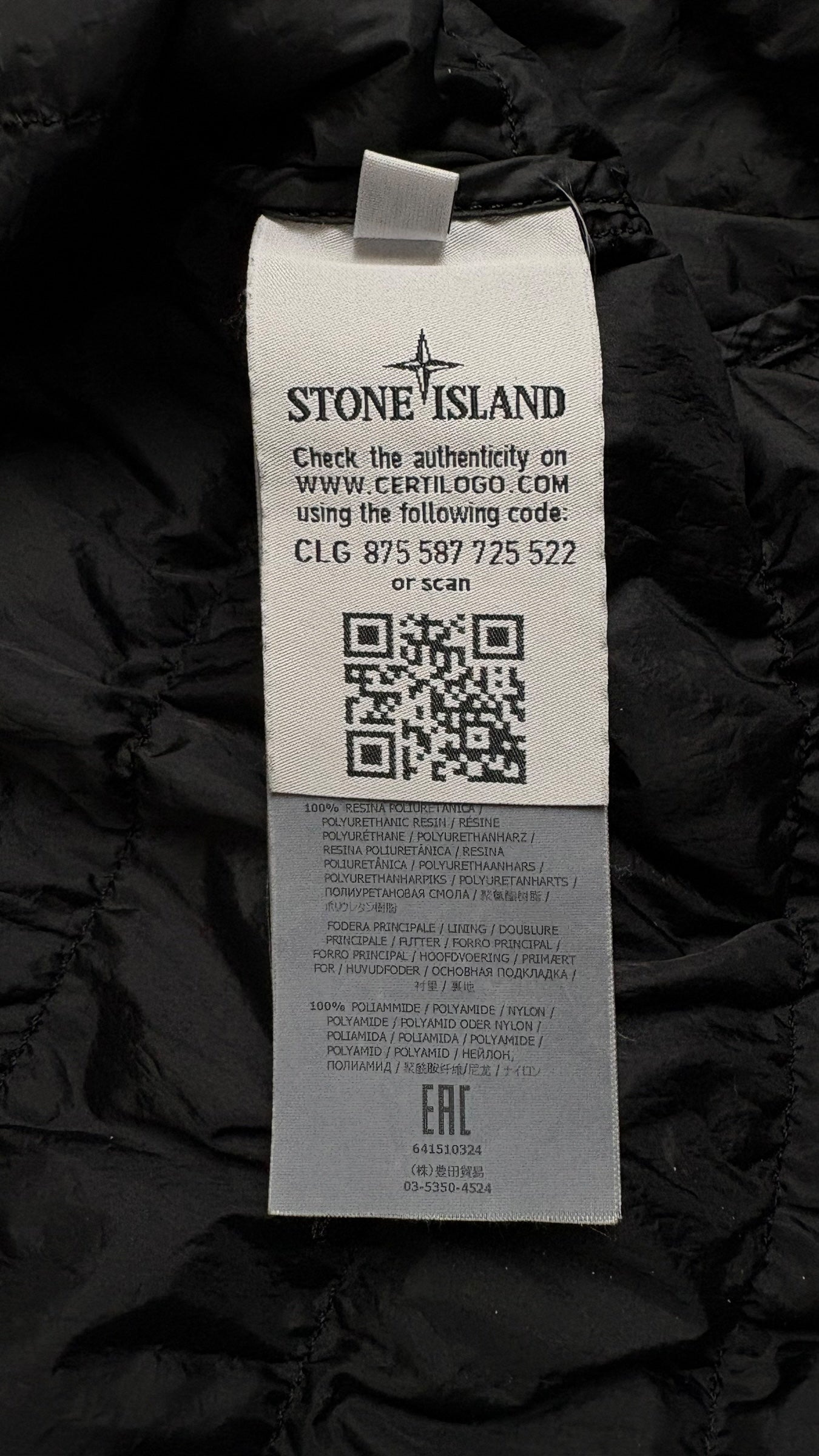 Doudoune Stone Island noir taille XXL - vue 4/4