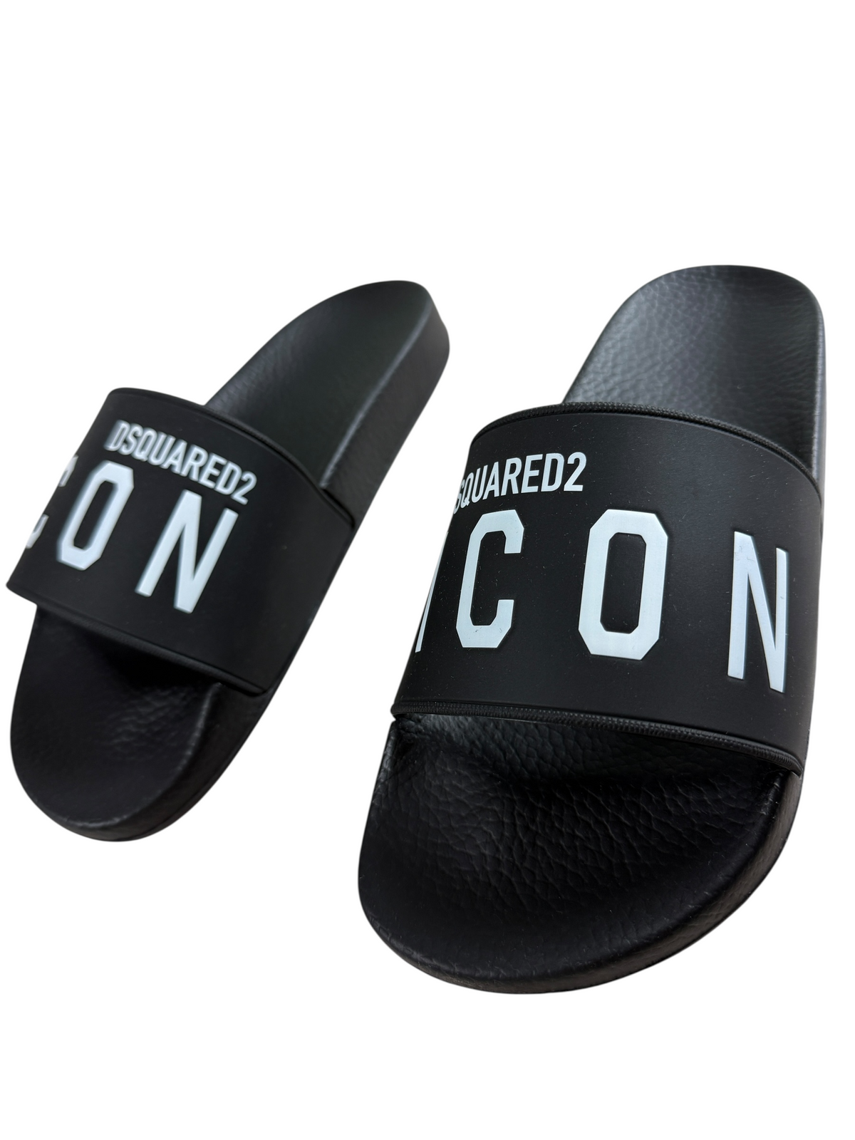 Claquettes Dsquared2 noir pointure 40, autre angle — vue 2