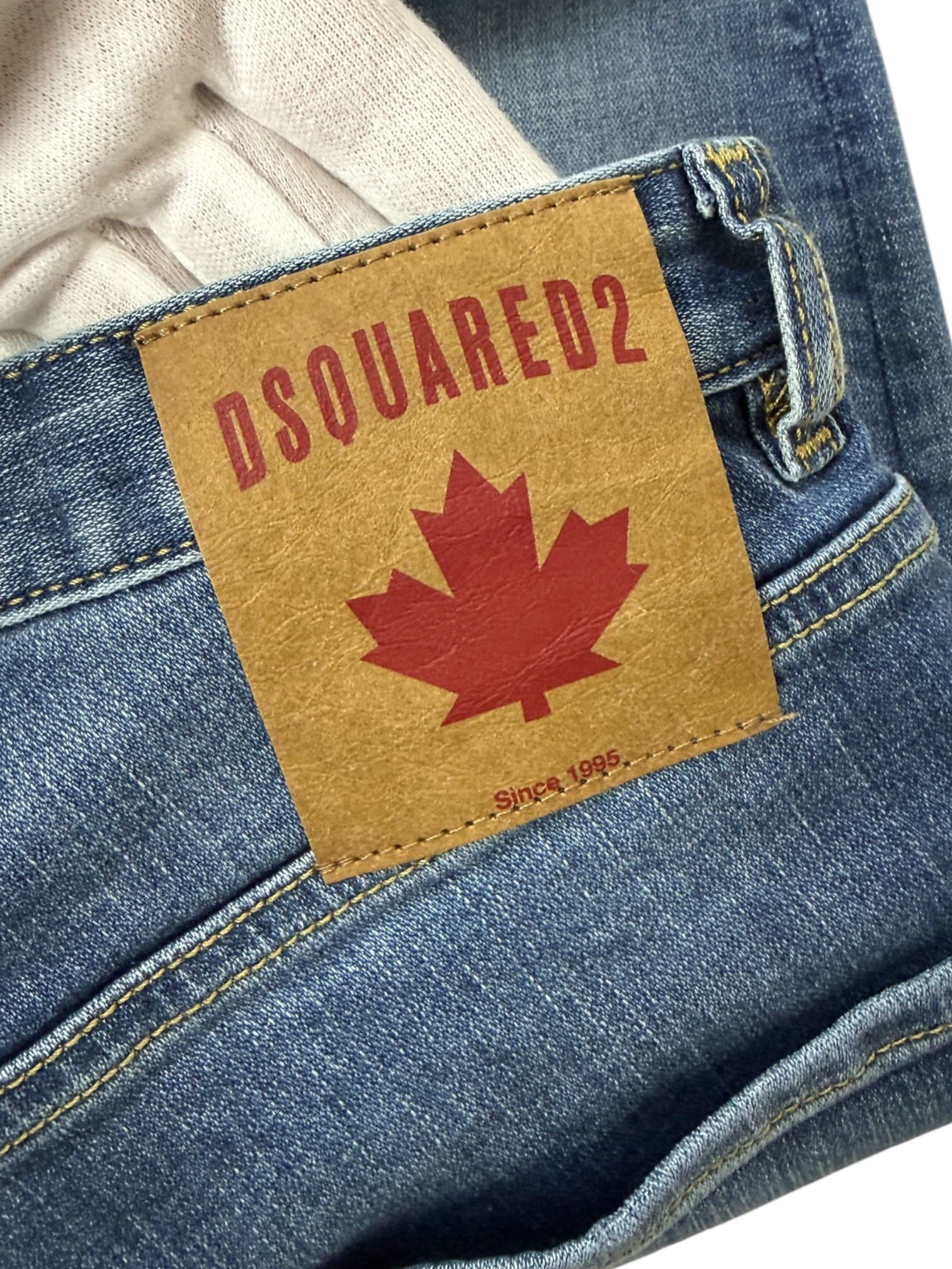 Jean Dsquared2 marine taille 16 ans - Vue de dos