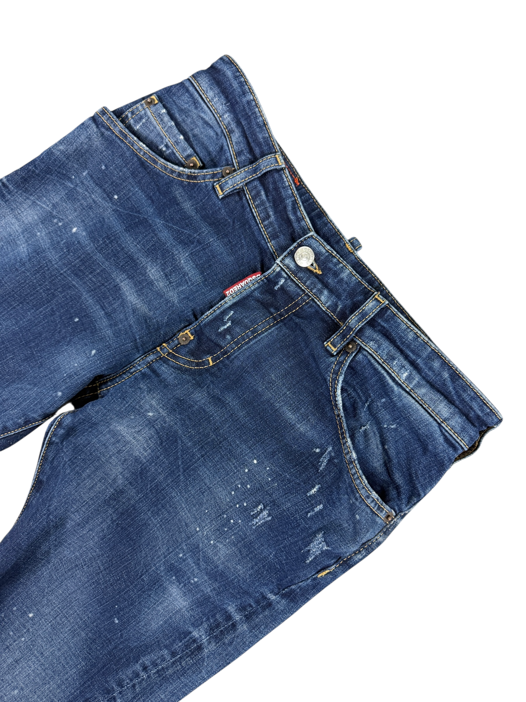 Jean Dsquared2 marine taille XS - Logo et étiquette