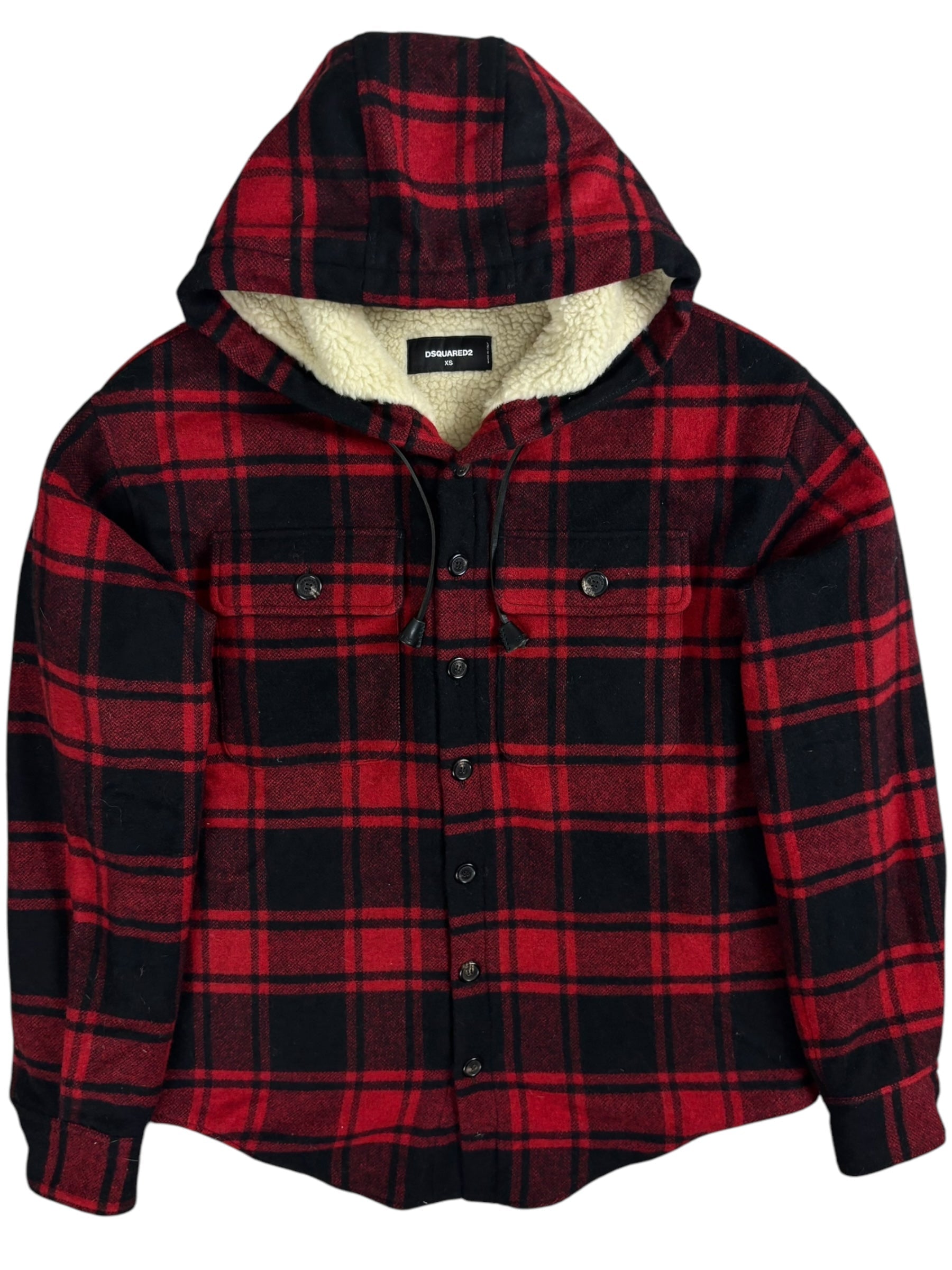 Parka Dsquared2 noir / rouge taille XS - Vue de face