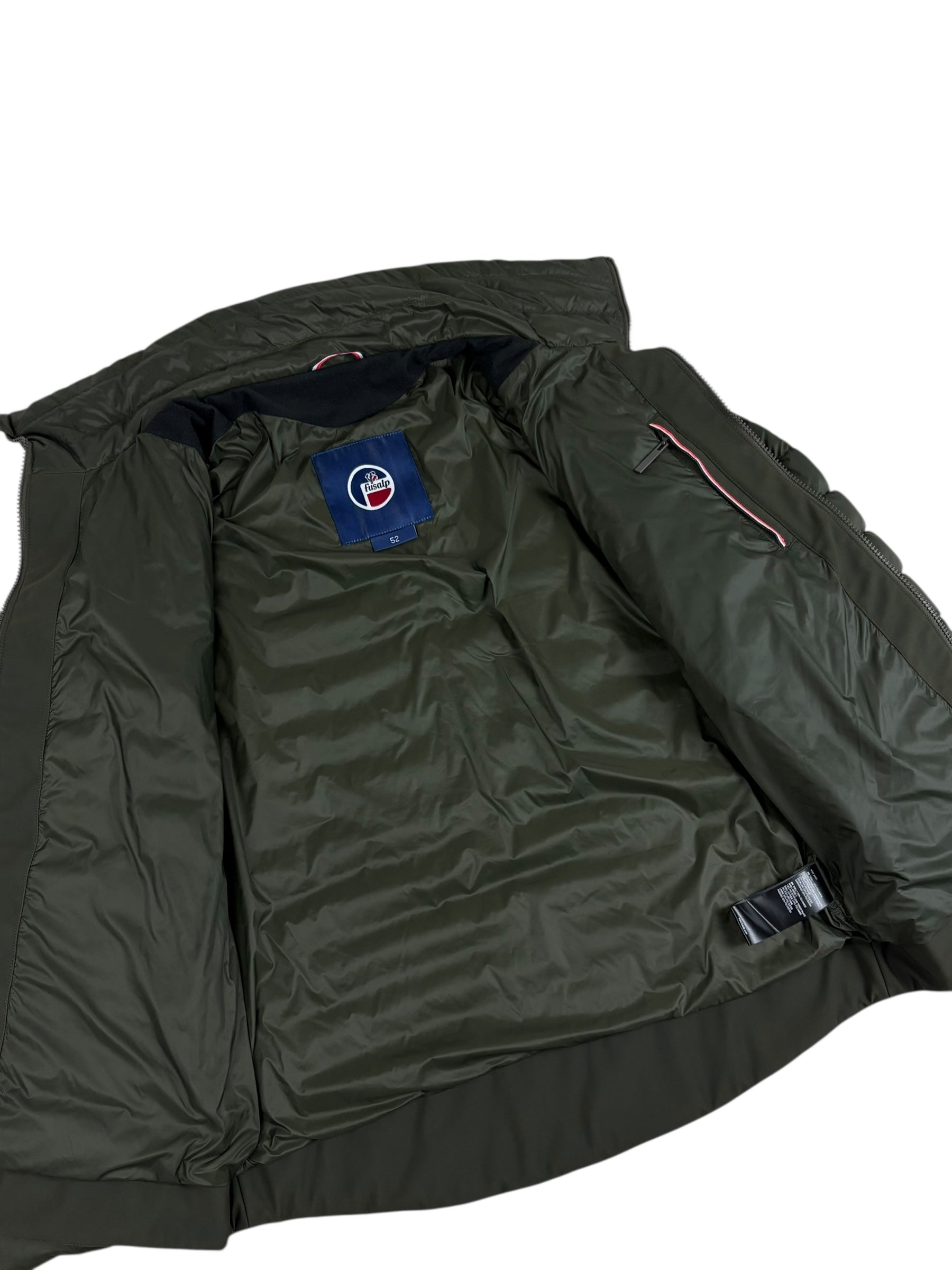 Doudoune Fusalp kaki taille 52 - Détail
