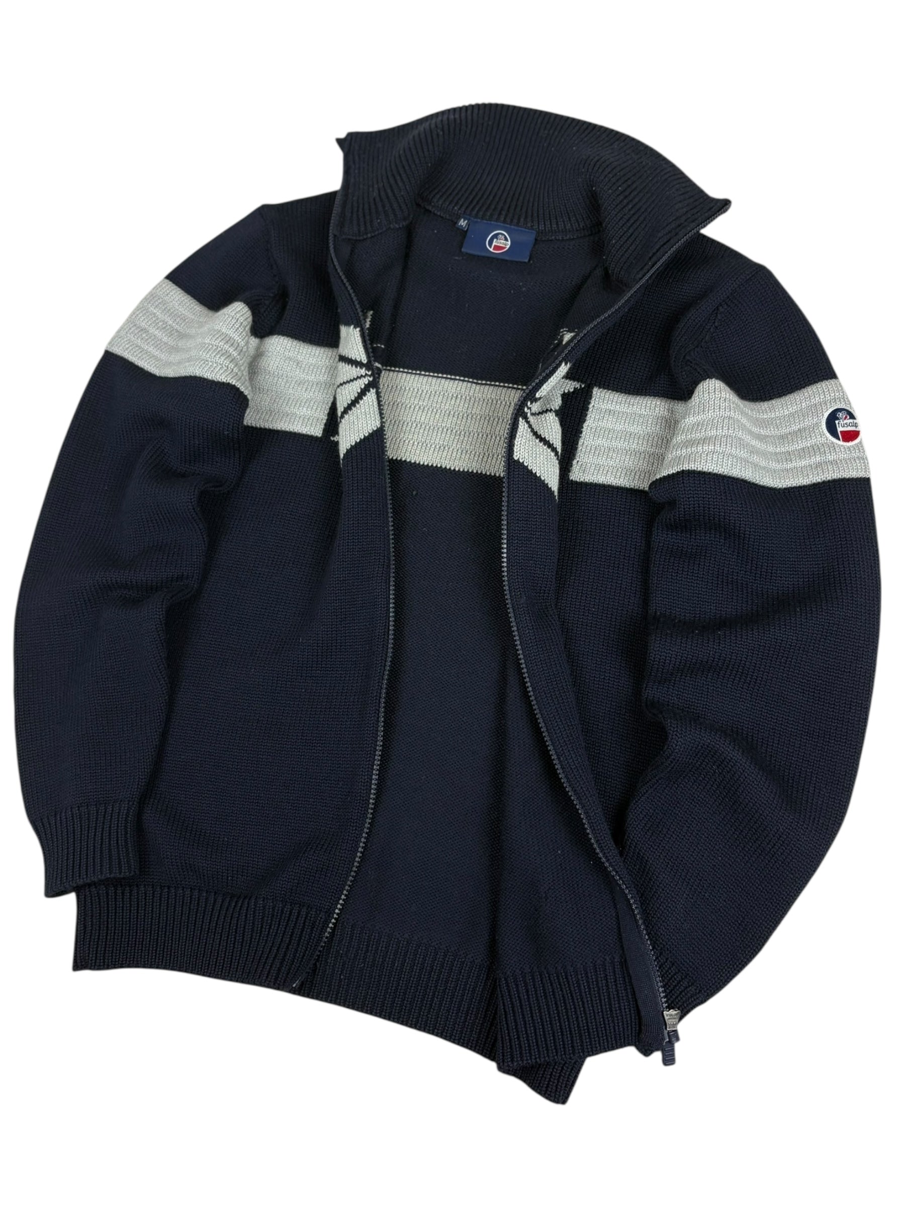 Gilet Fusalp marine taille M - Logo et étiquette