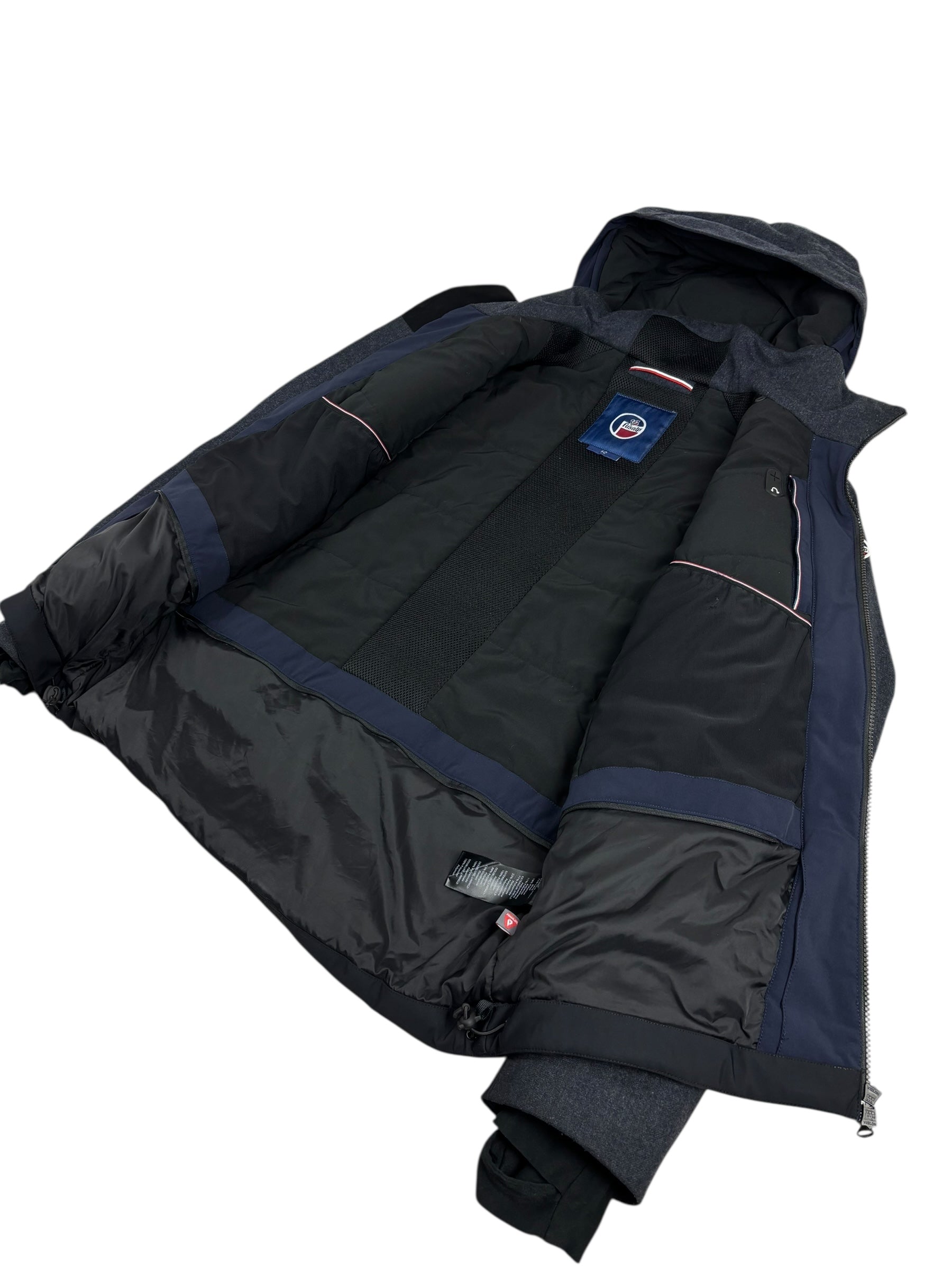 Parka Fusalp gris taille 52 - Logo et étiquette