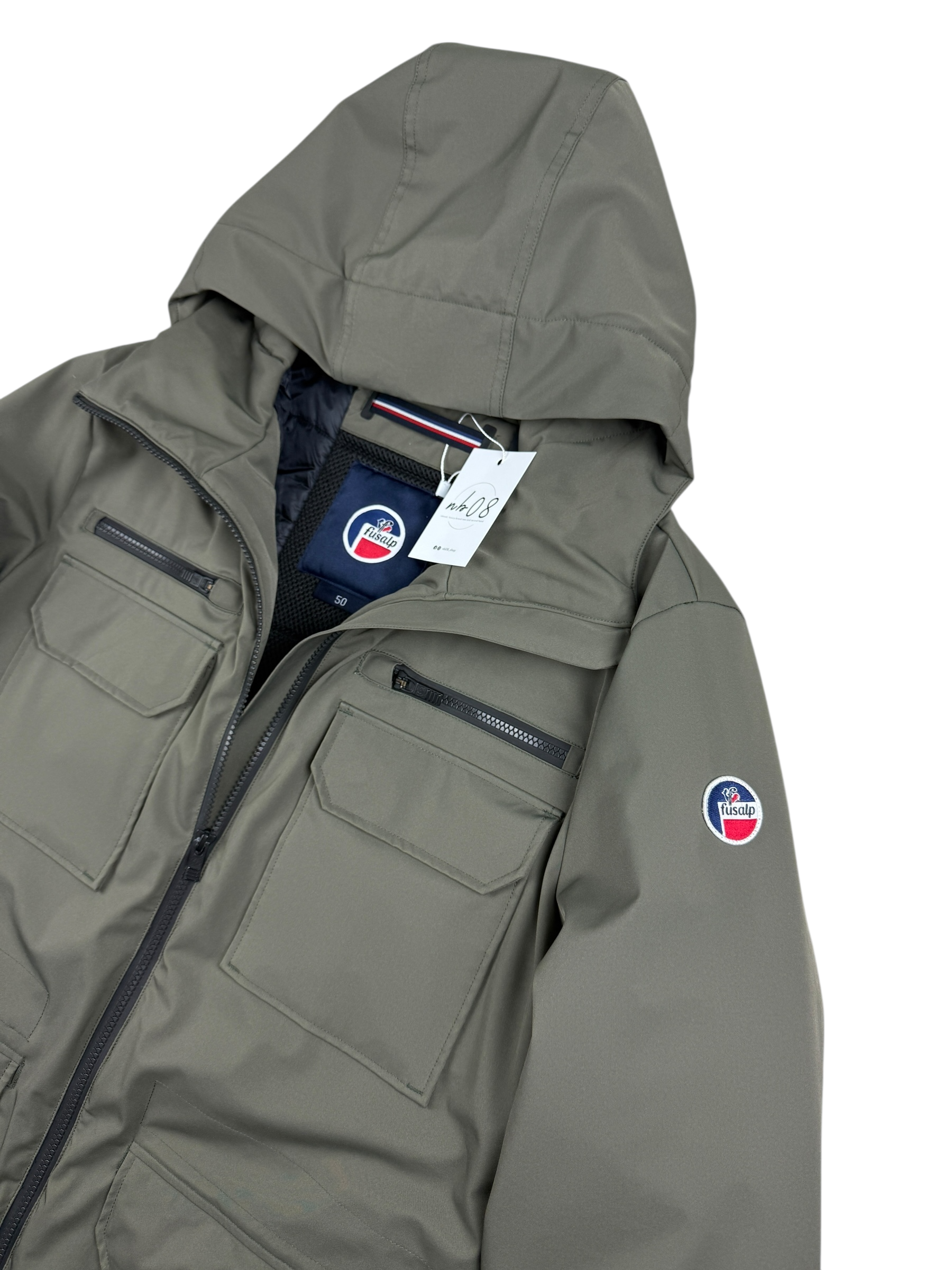 Parka Fusalp kaki taille L - Vue de dos