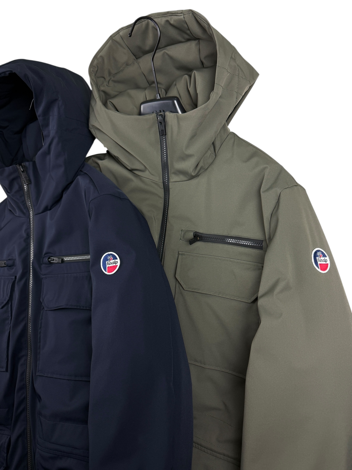 Parka Fusalp marine taille L - Logo et étiquette