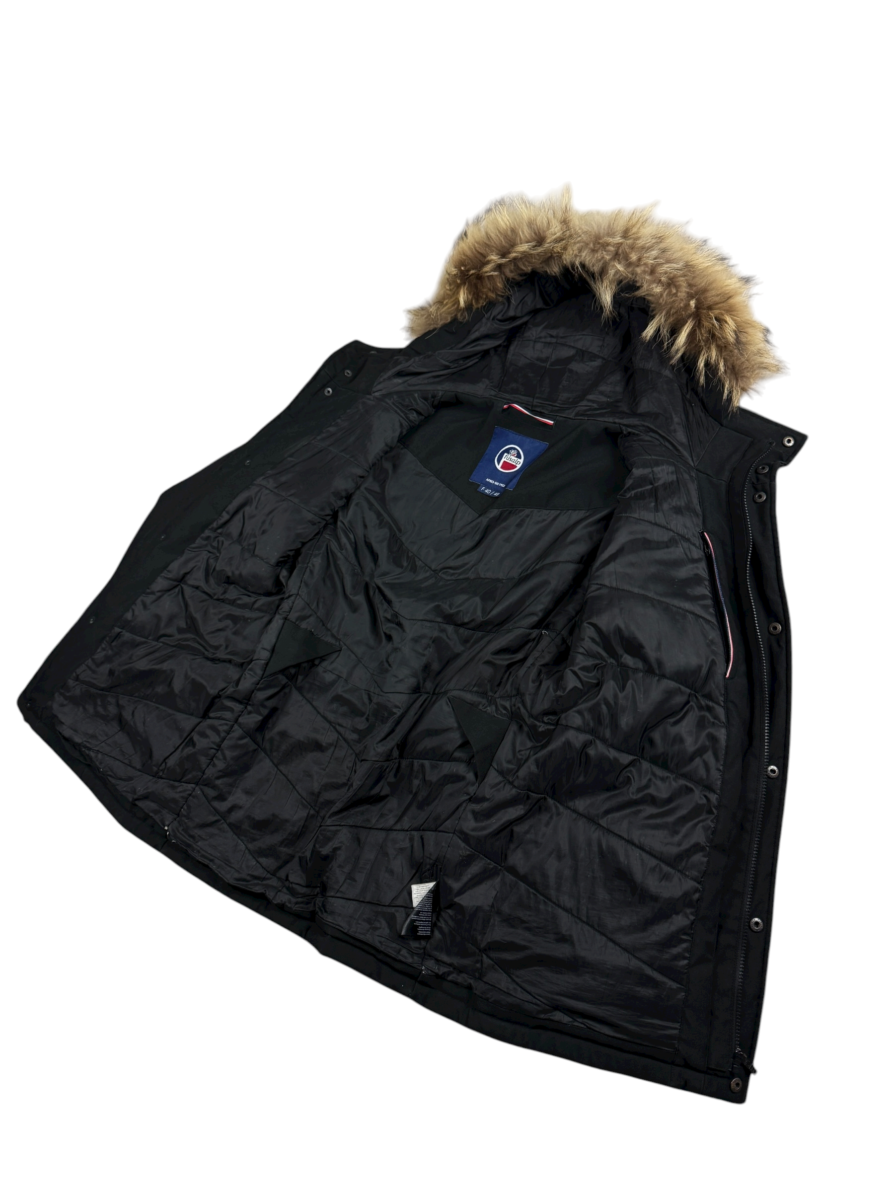 Parka Fusalp noir taille M - Logo et étiquette