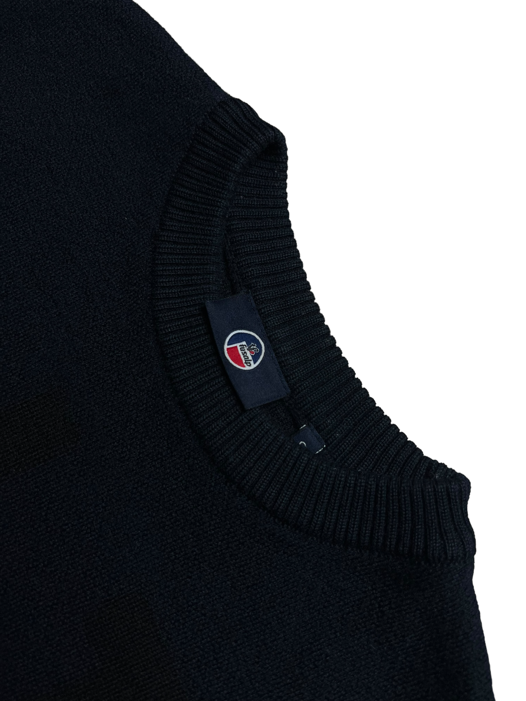 Pull Fusalp bleu taille S - Logo et étiquette
