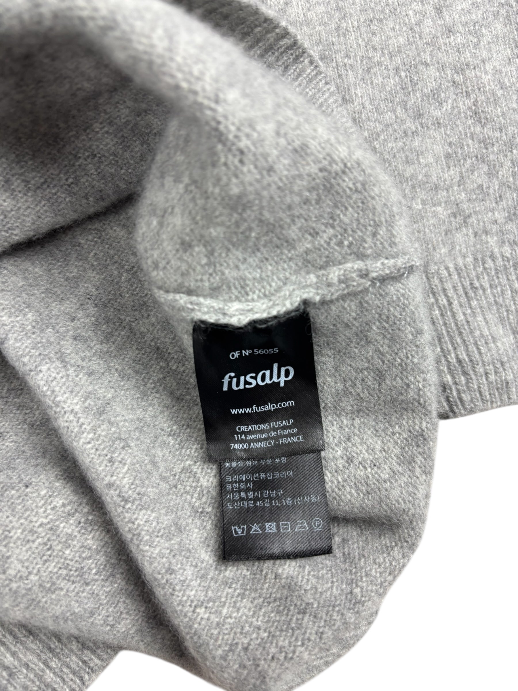 Pull Fusalp gris taille XL - Détail