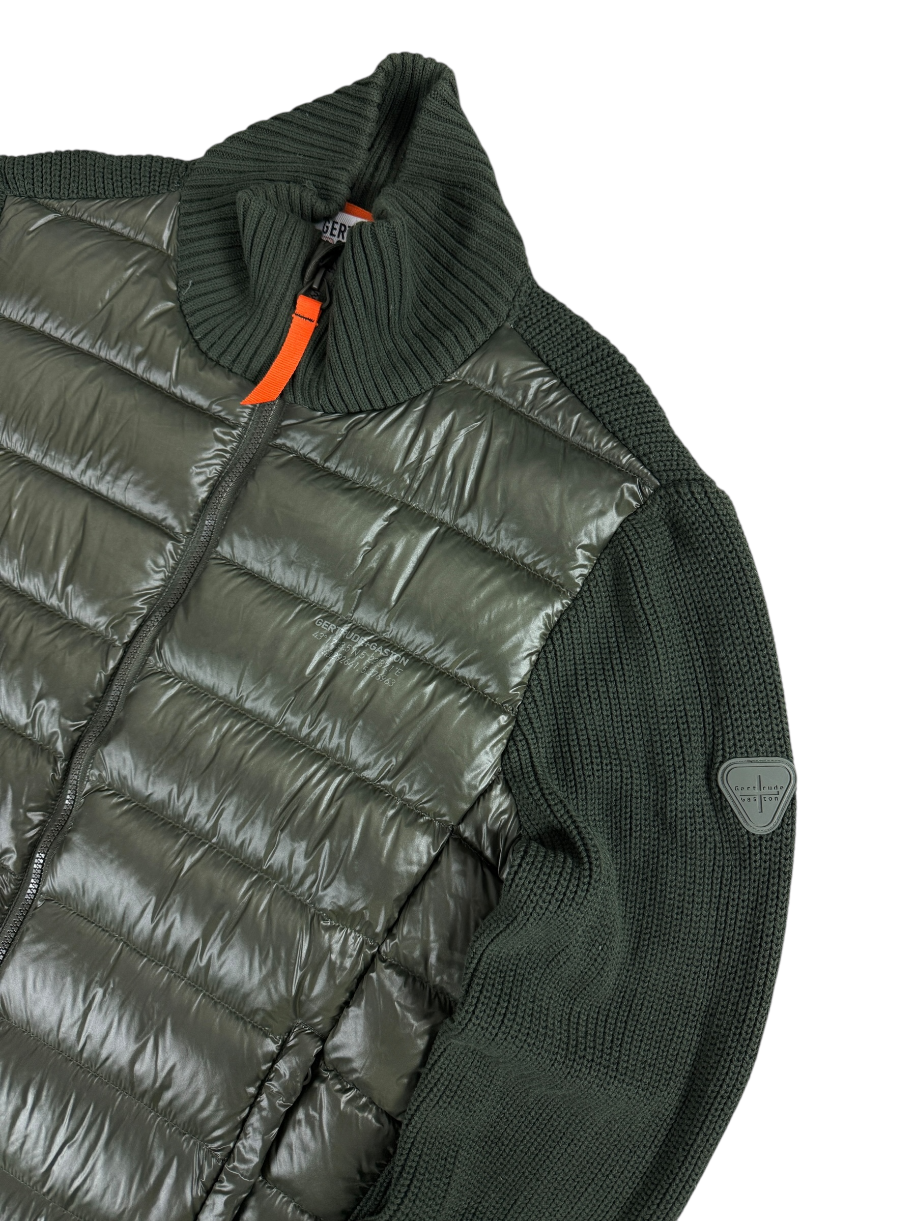 Veste Gertrude Gaston kaki taille XL - Détail