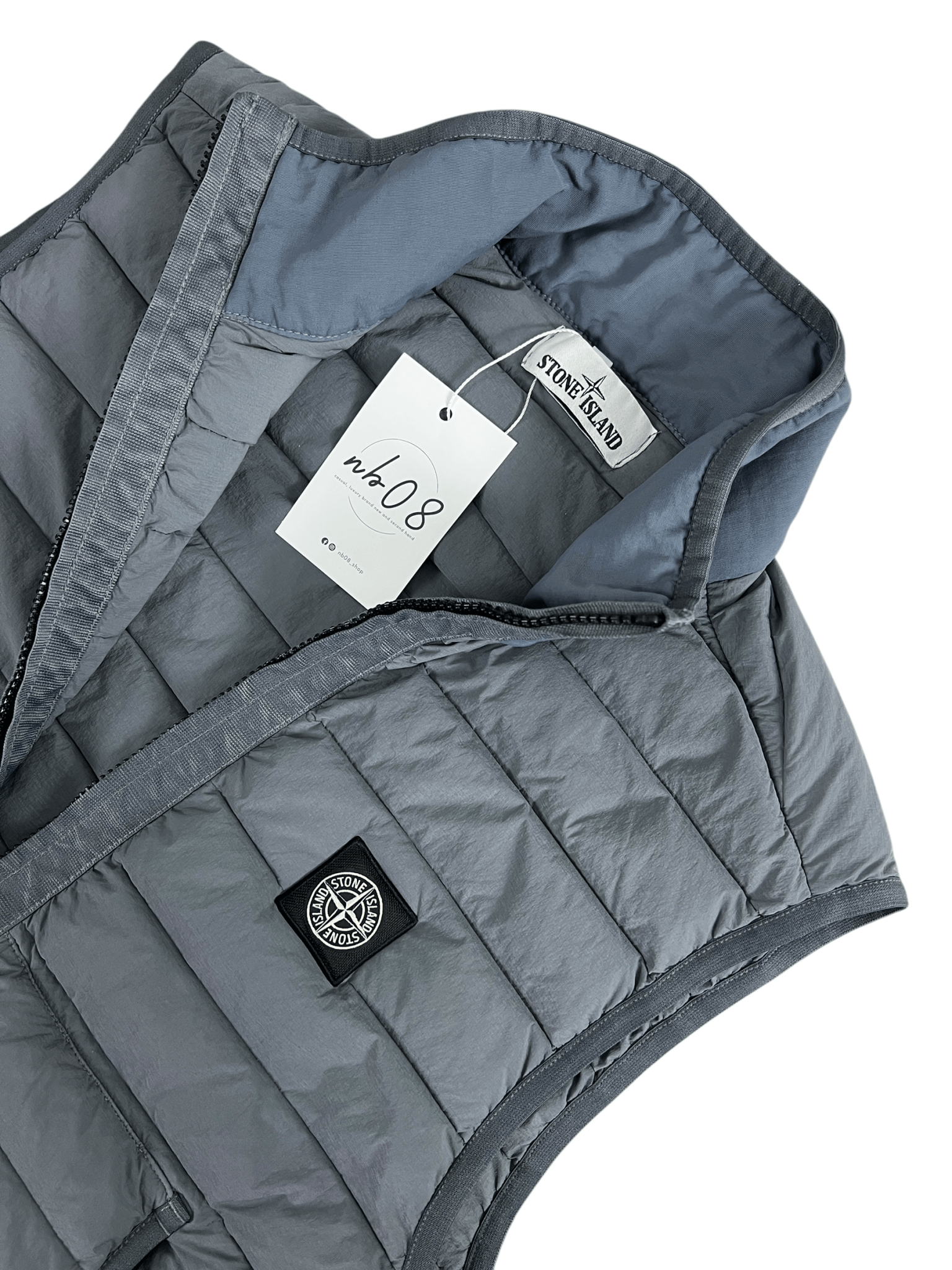 GILET STONE ISLAND LOOM WOVEN DOWN CHAMBERS STRETCH NYLON - TC - NB08 SHOP