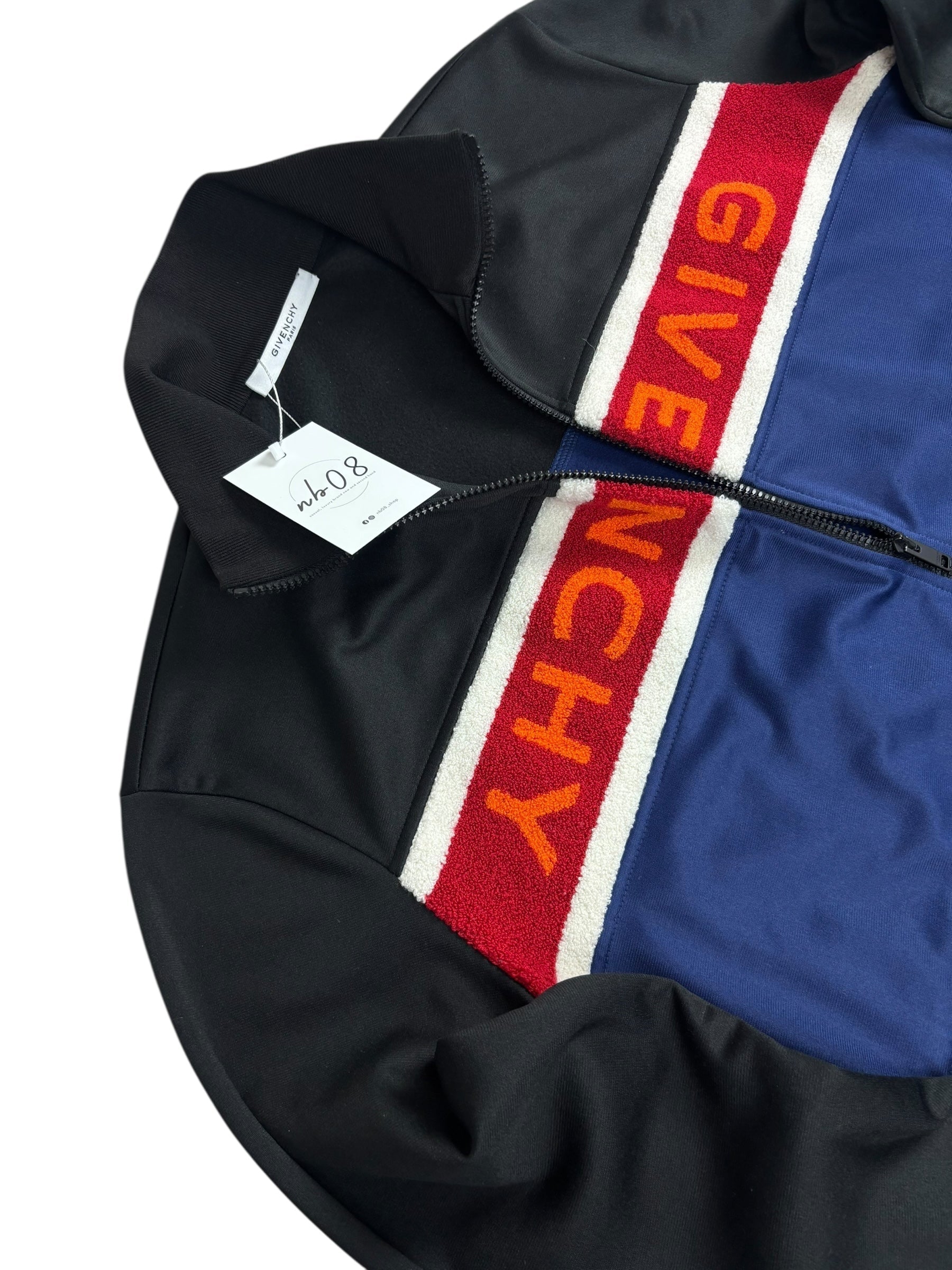 Gilet Givenchy noir / marine taille XL - Vue de dos