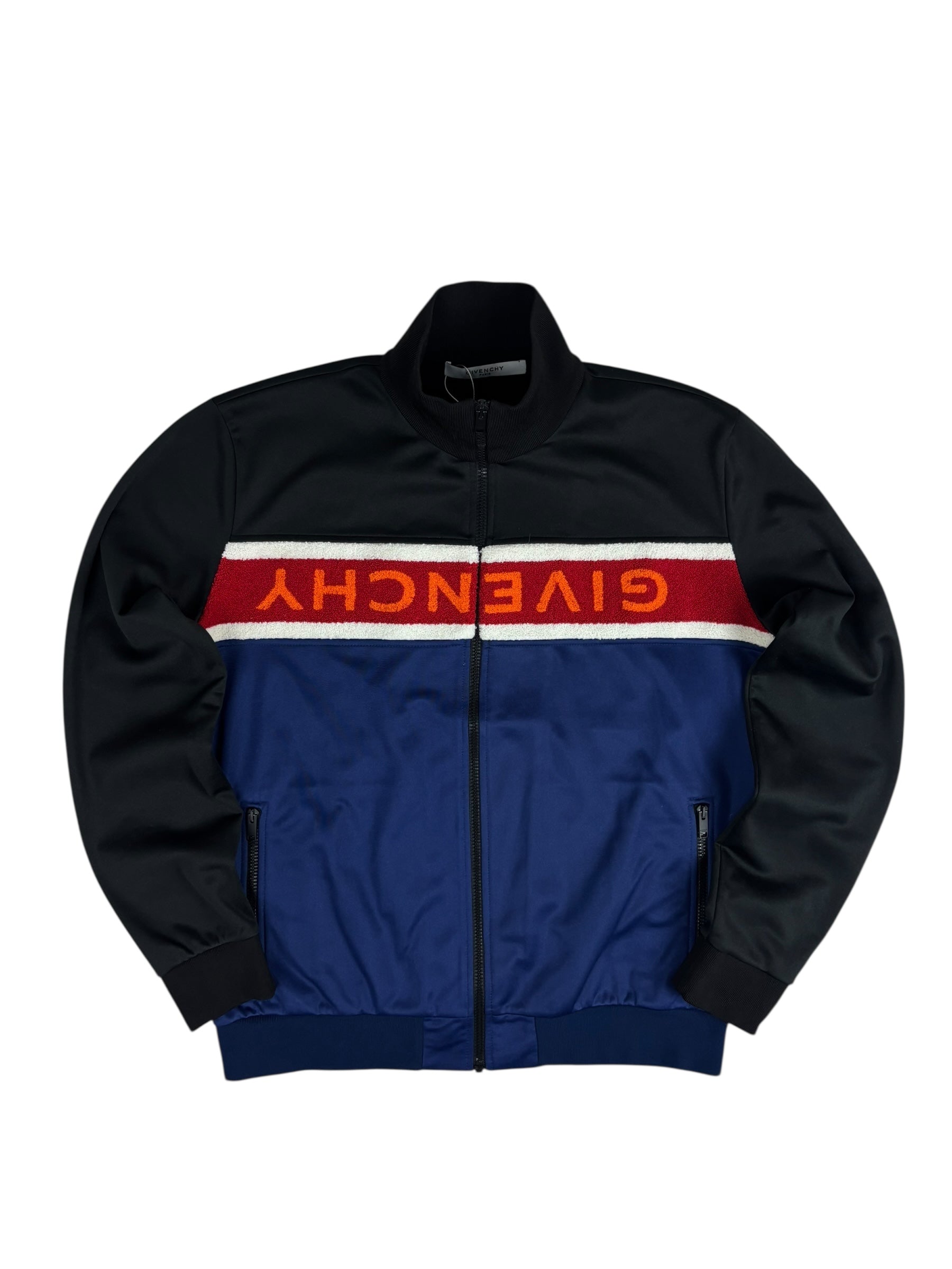 Gilet Givenchy noir / marine taille XL - Vue de face