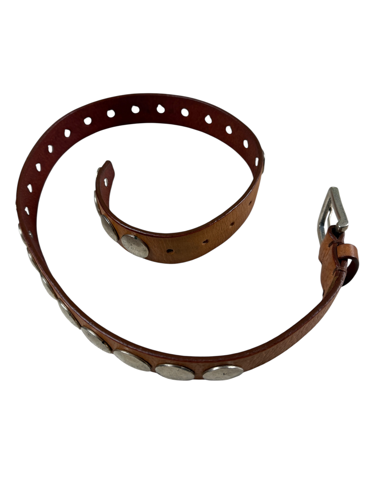 Ceinture Golden Goose marron taille 75 cm, vue de côté — vue 5