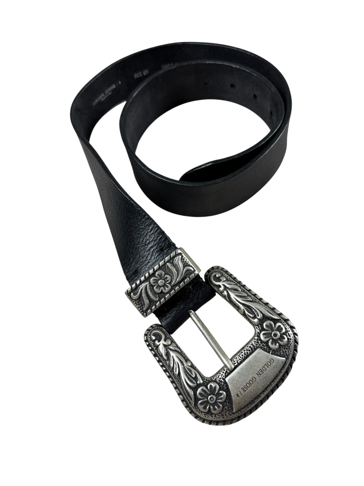 Ceinture Golden Goose noir taille 75 cm, neuf — vue 1