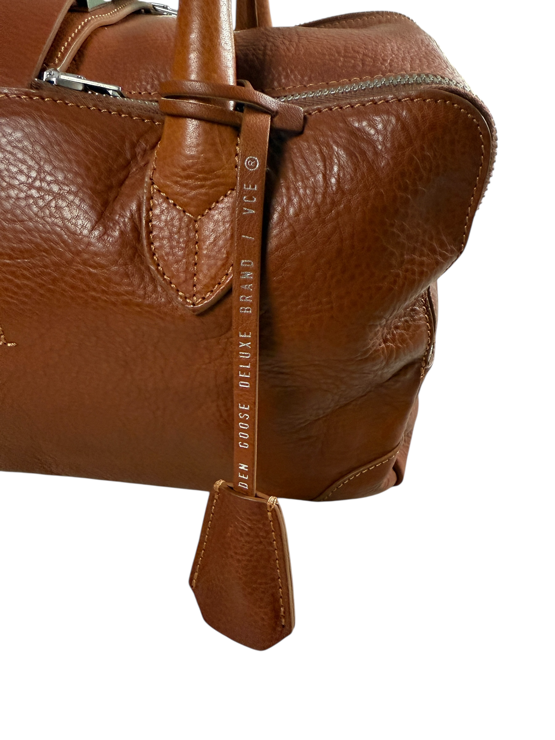 Sac Golden Goose marron taille Petit Modèle - Vue côté