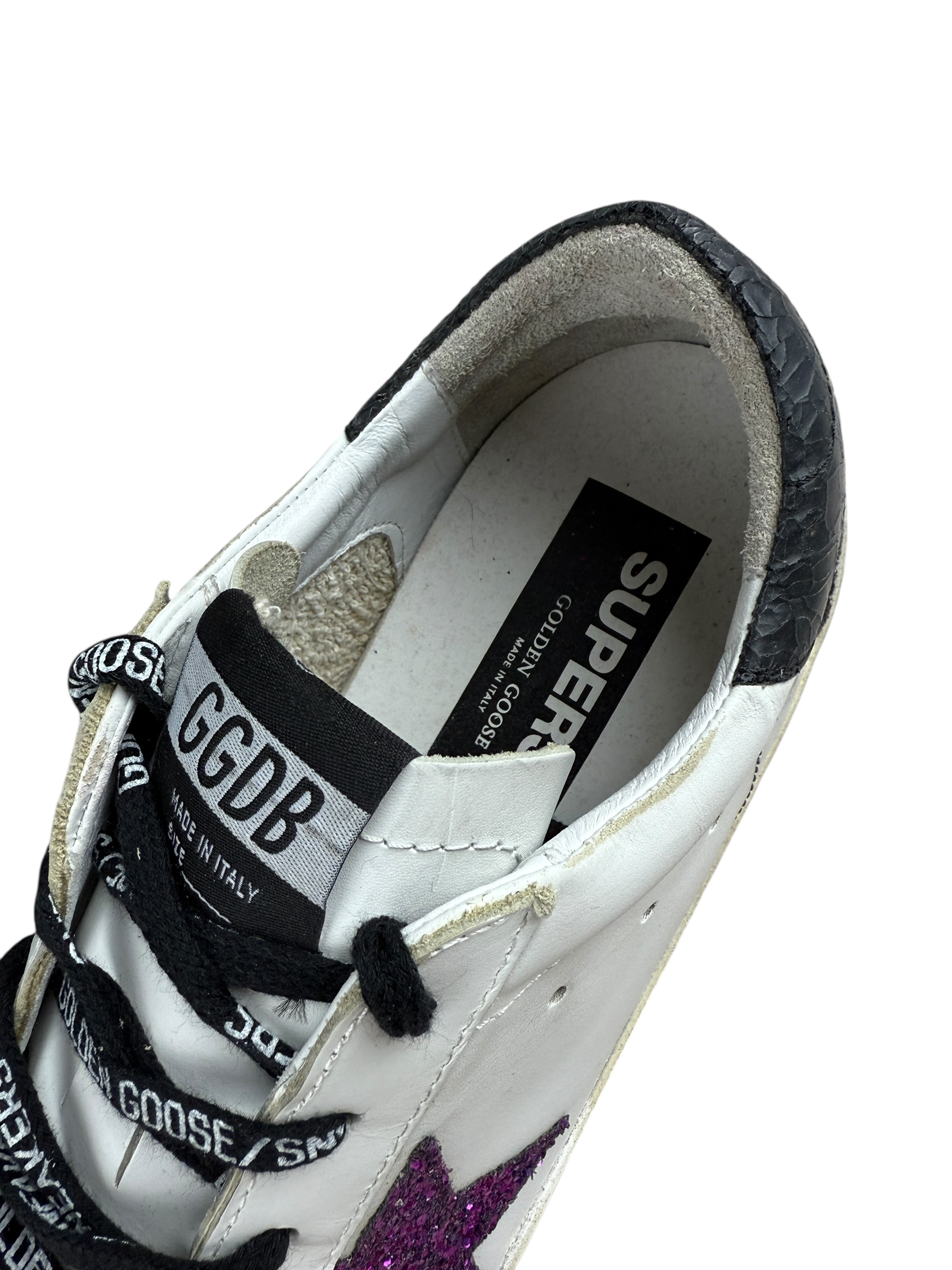 Sneakers Golden Goose blanc taille 39 - Vue côté